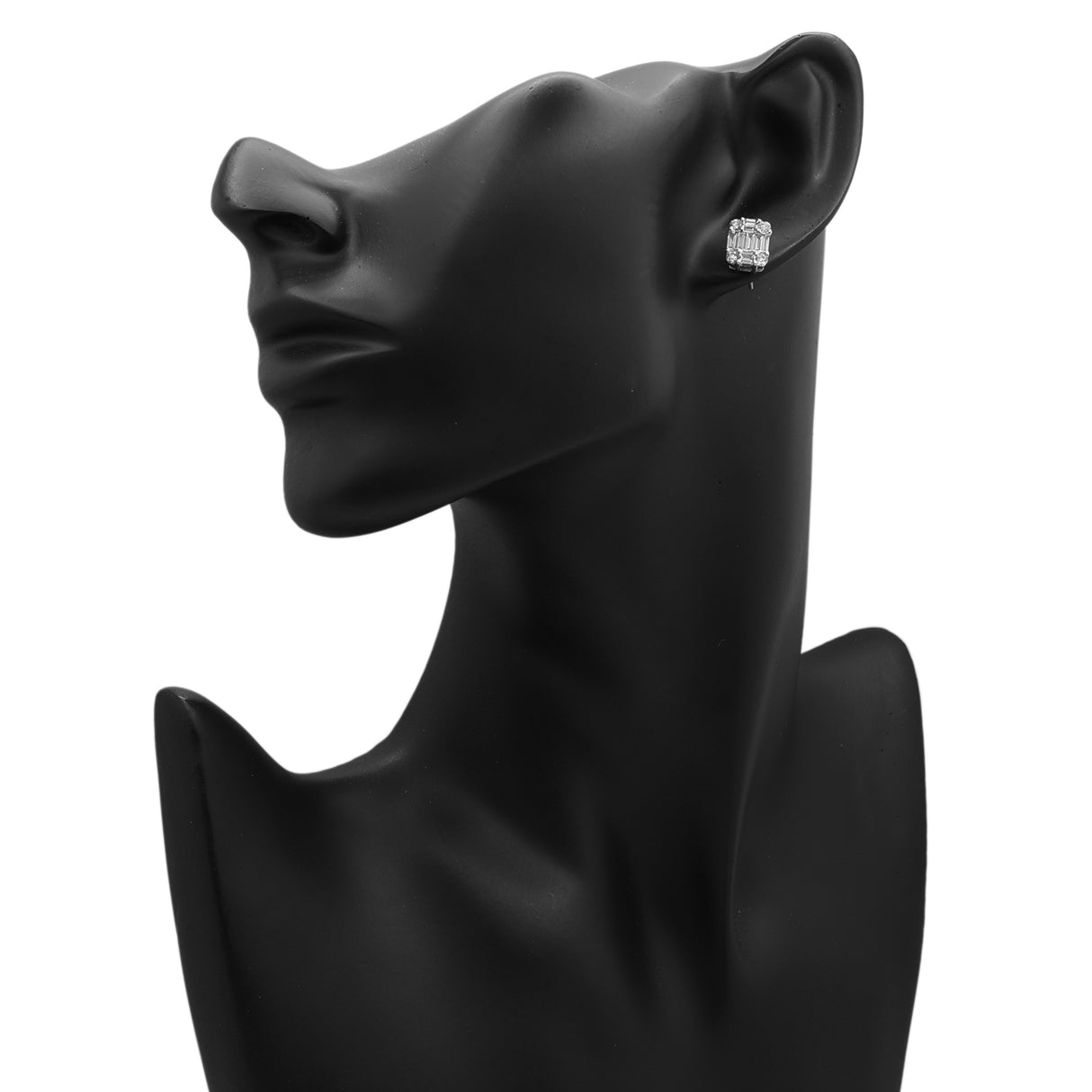 14K White Gold 1.16 Carat Diamond Earrings Fine Jewellery Modaselle