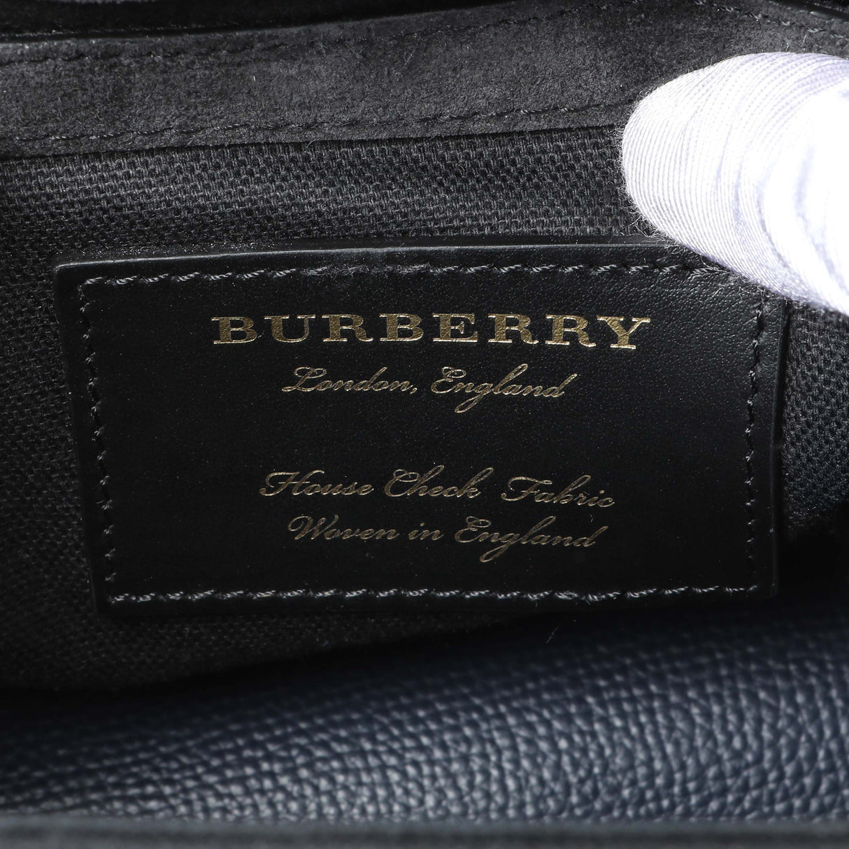 Burberry Blue Derby Calfskin House Check Small Macken Crossbody Bag Handbags Burberry