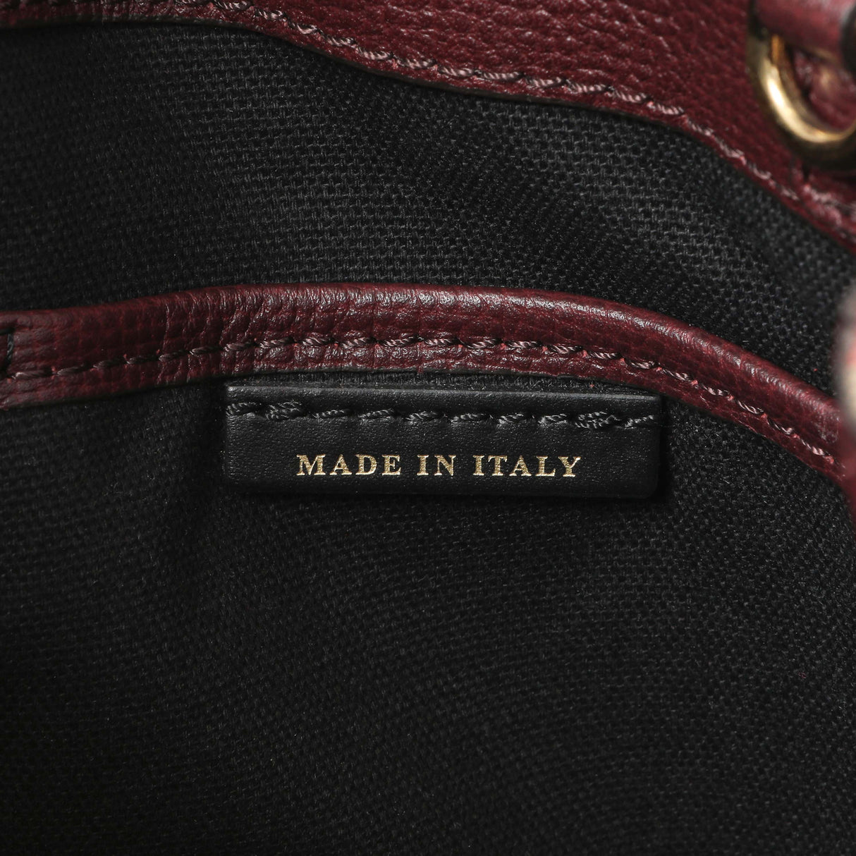 Burberry Burgundy Calfskin House Check Small Banner Tote Handbags Burberry