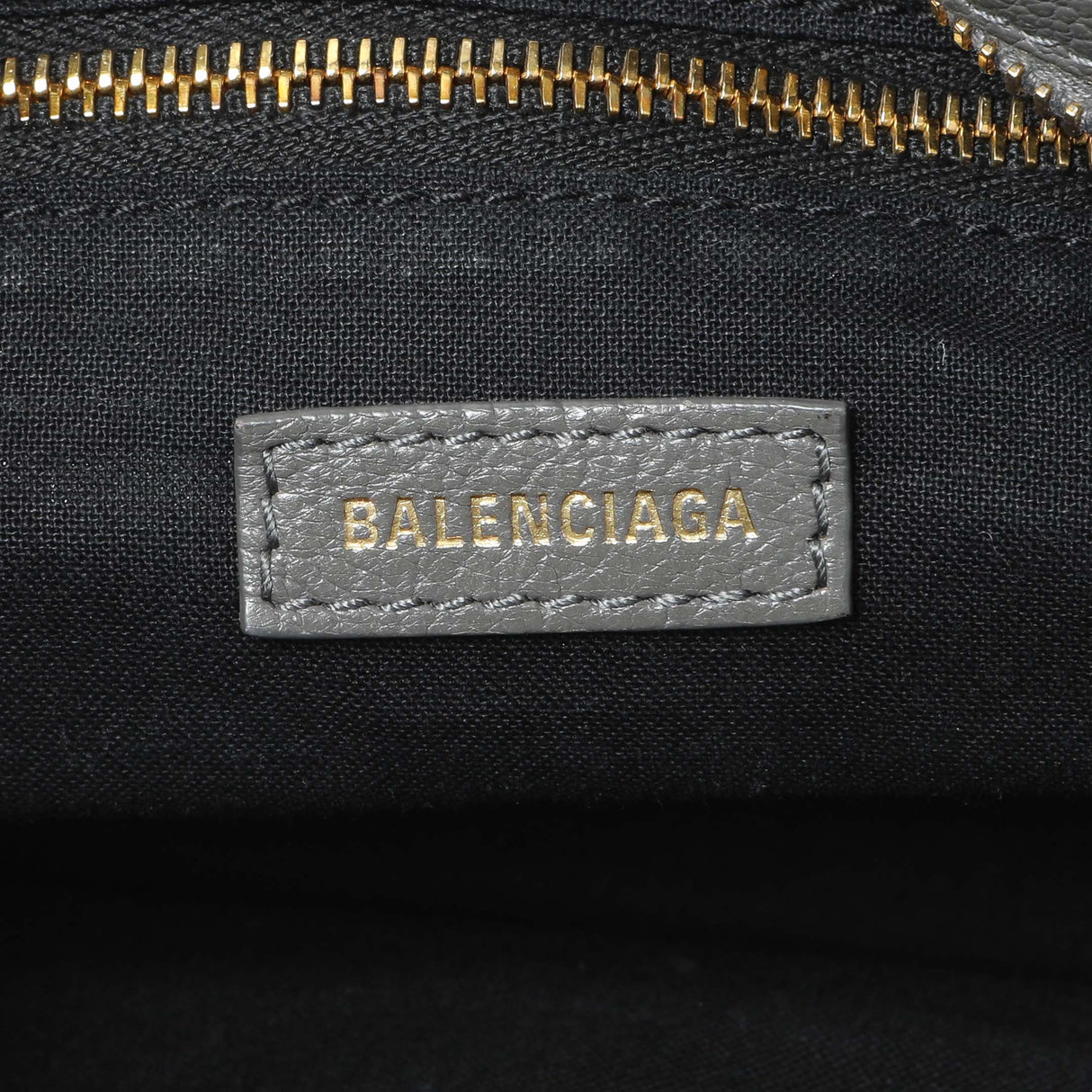 Balenciaga Grey Chevre Metallic Edge Mini City Handbags Balenciaga