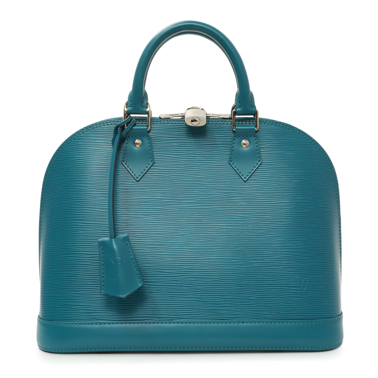 Louis Vuitton Teal Epi Alma PM Handbags Louis Vuitton