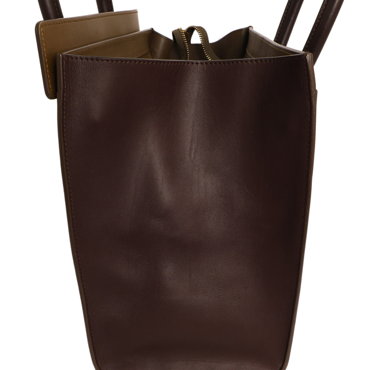 Celine Tricolor Smooth Calfskin Mini Luggage Tote Handbags Celine