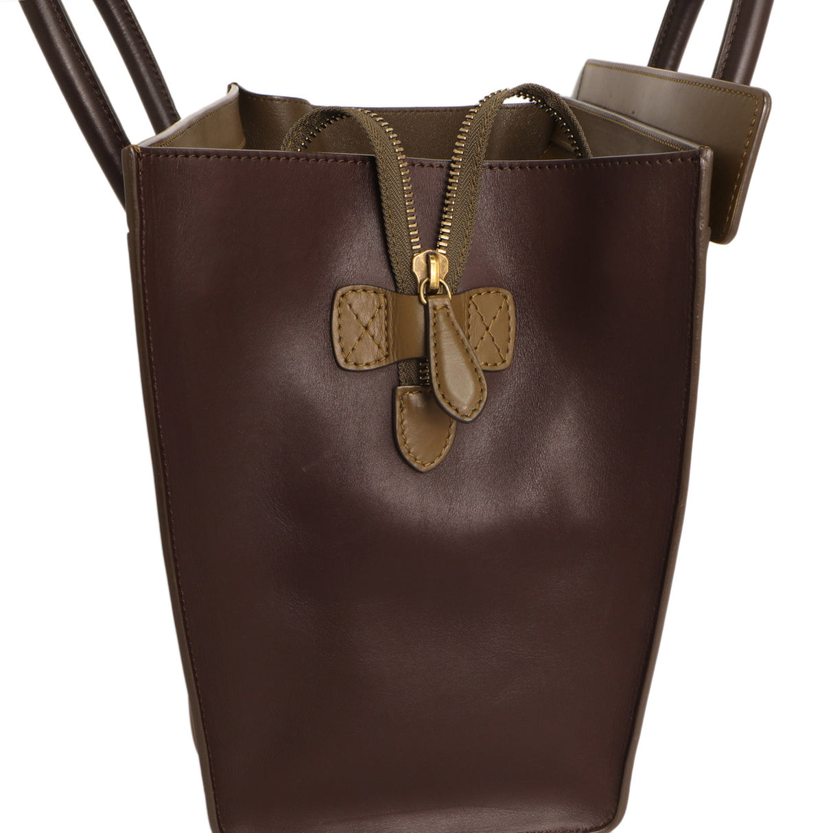 Celine Tricolor Smooth Calfskin Mini Luggage Tote Handbags Celine