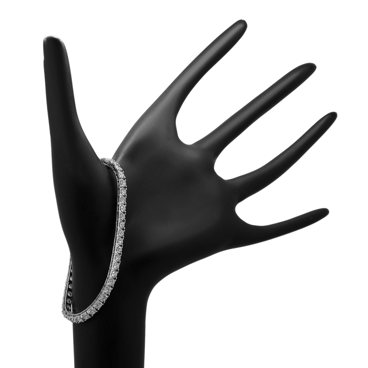 18K White Gold 5.64 Carat Tennis Bracelet Fine Jewellery Modaselle