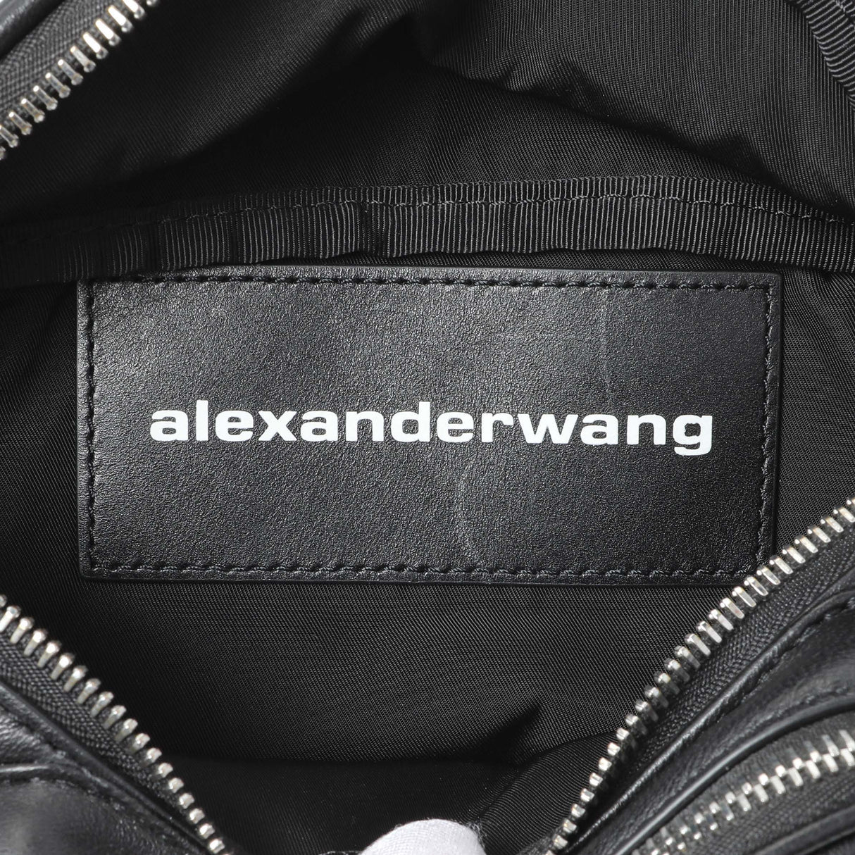 Alexander Wang Black Lambskin Attica Belt Bag