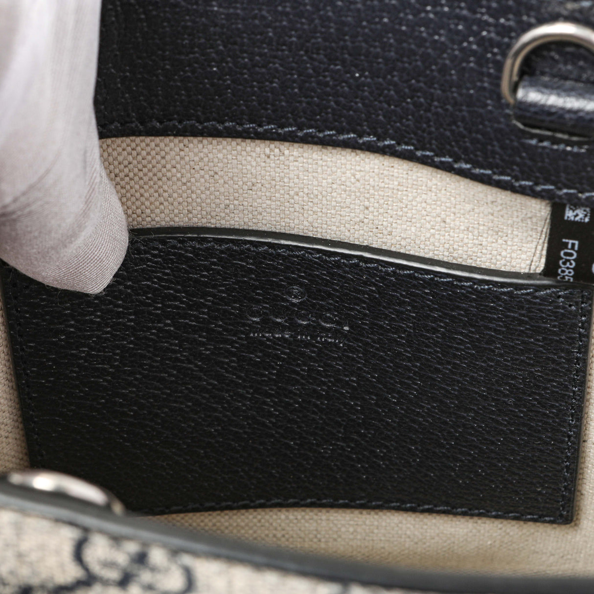 Gucci GG Supreme Monogram Textured Dollar Calfskin Mini Retro Interlocking G Tote Handbags Gucci