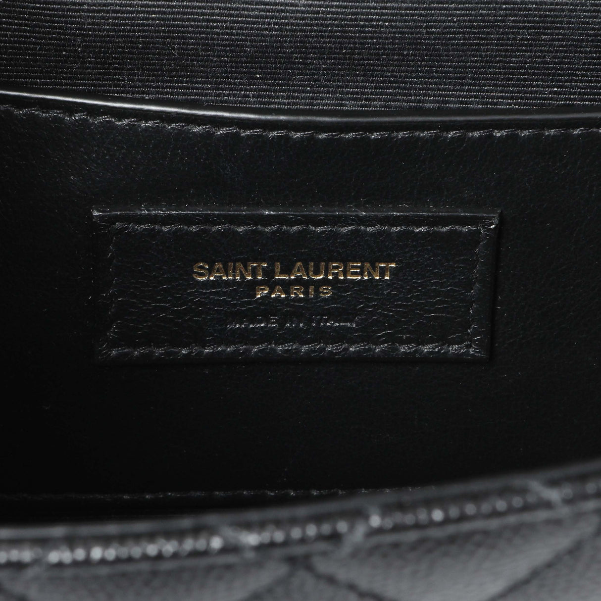Saint Laurent Black Grain De Poudre Textured Mixed Matelasse Triquilt Small Monogram Satchel Handbags Saint Laurent