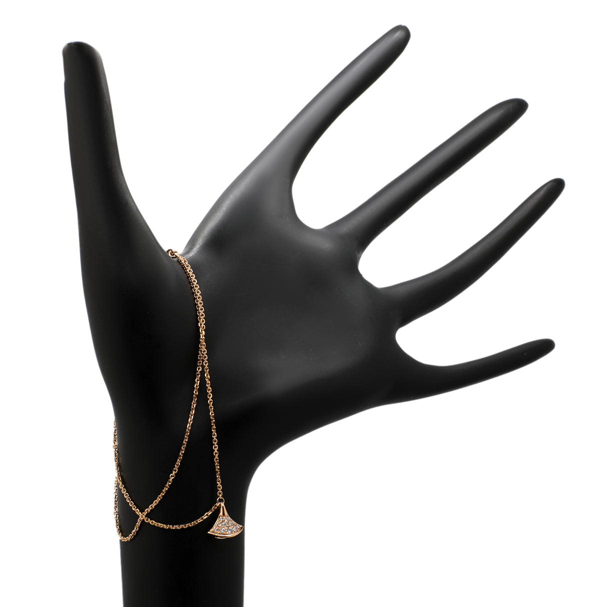 Bulgari 18K Rose Gold Diamond Divas' Dream Bracelet Designer Jewellery Bulgari