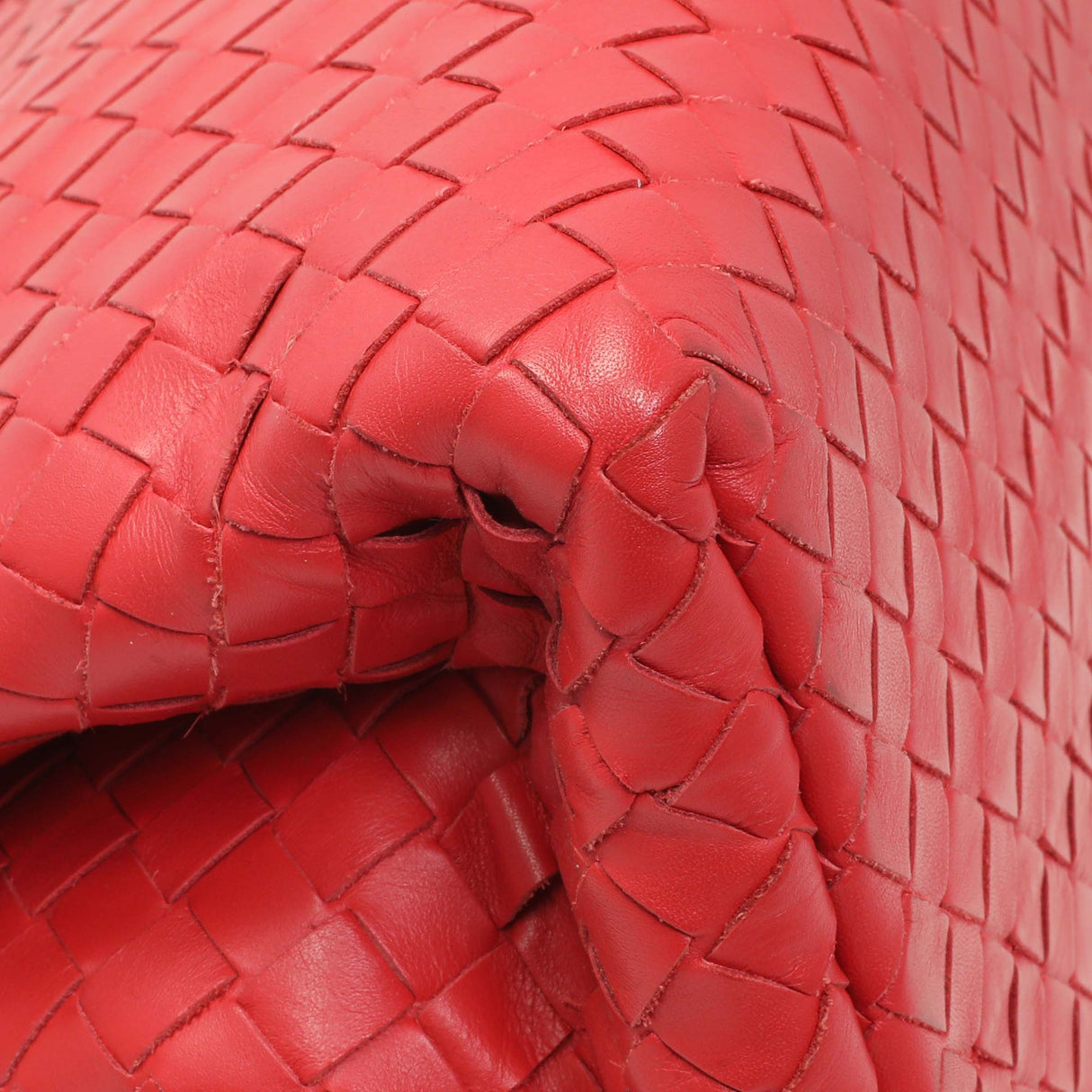 Bottega Veneta Red Intrecciato Small Roma Tote Handbags Bottega Veneta