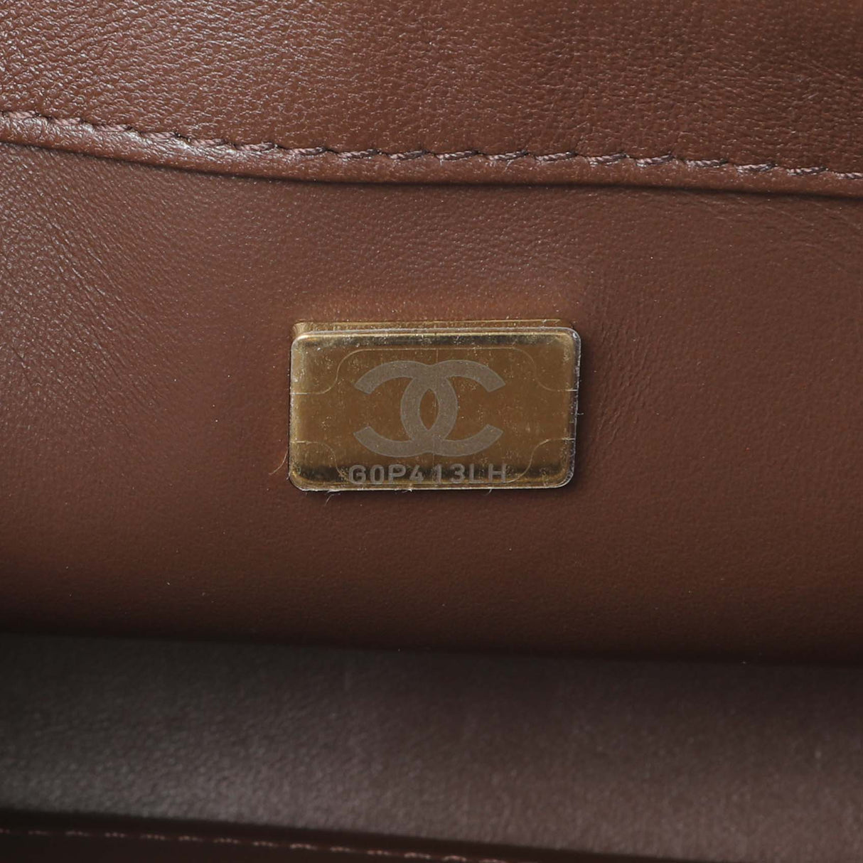Chanel Brown Quilted Lambskin Mini Wenge Wood Flap