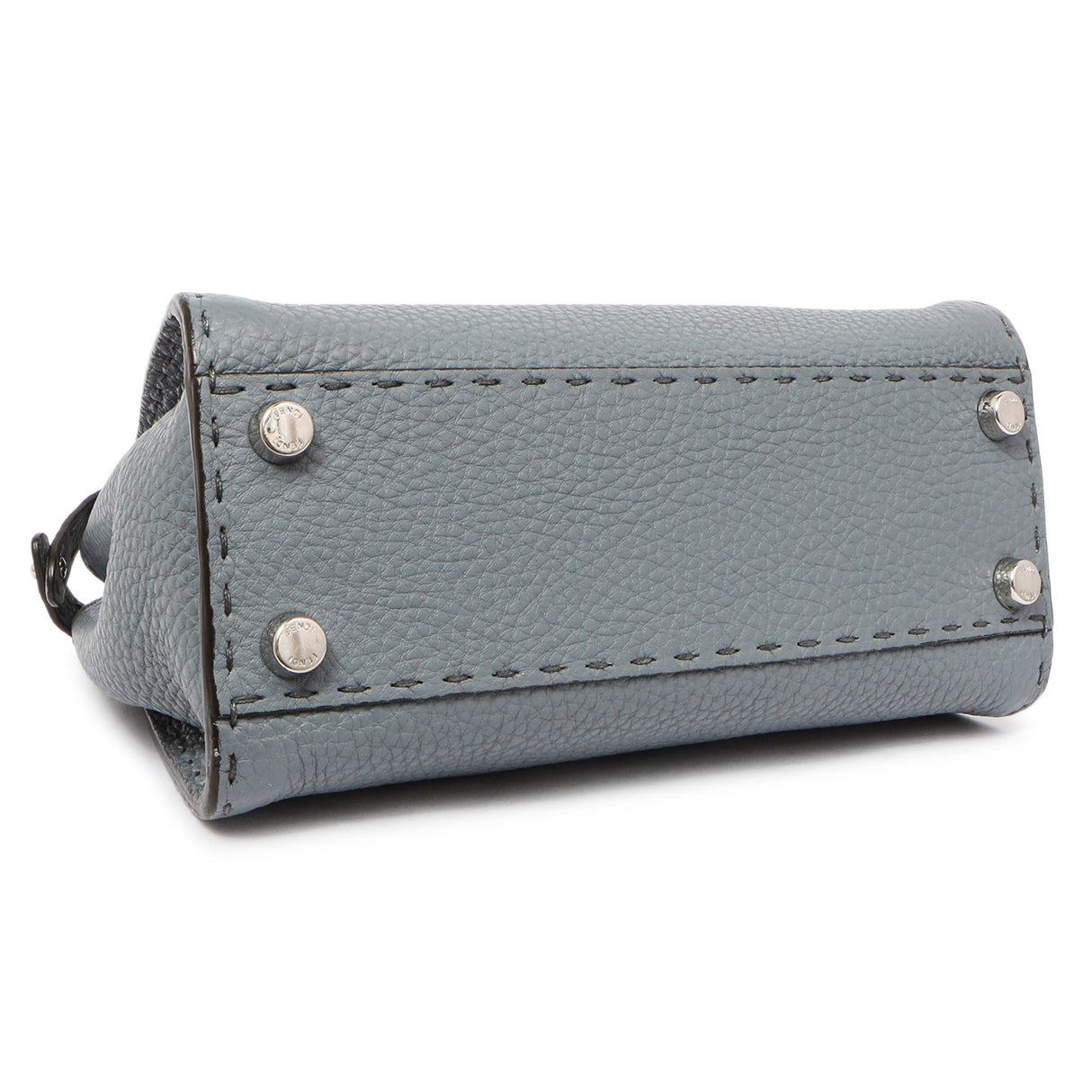 Fendi Tempesta Calfskin Romano Selleria Mini Peekaboo Iconic Satchel Handbags Fendi