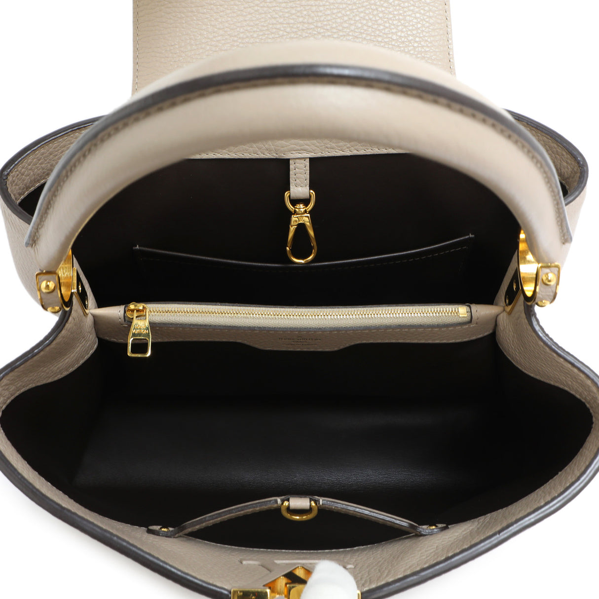 Louis Vuitton Galet Taurillon Leather Capucines MM Handbags Louis Vuitton