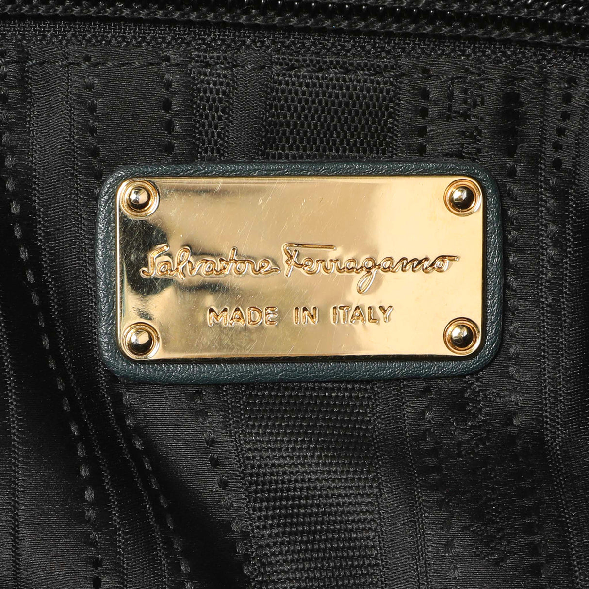 Salvatore Ferragamo Teal Calfskin Fanisa Gancini Hobo Handbags Salvatore Ferragamo