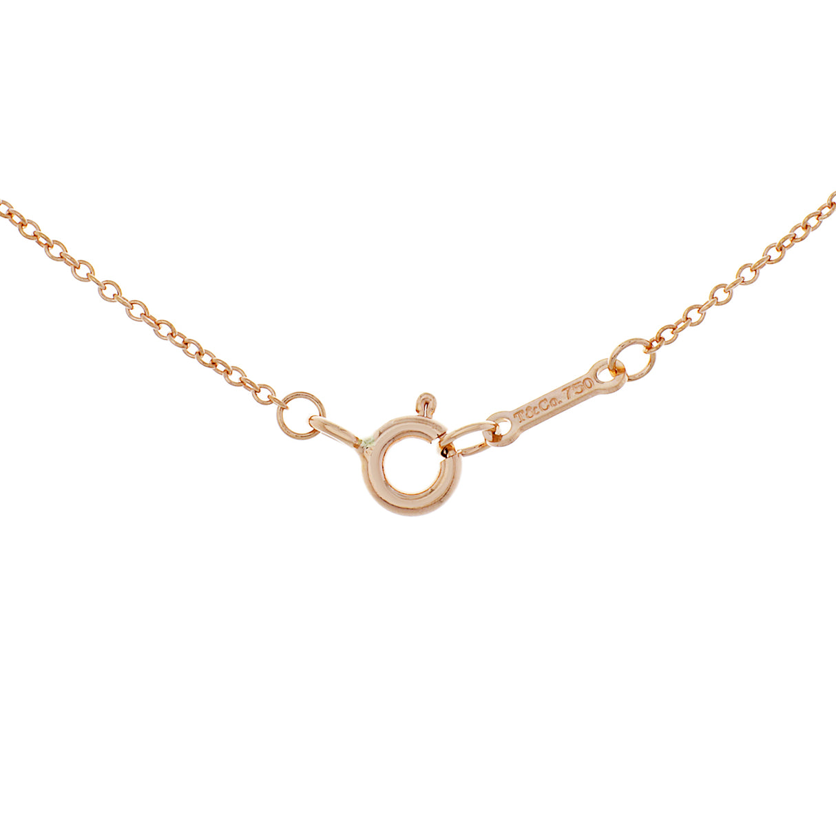 Tiffany & Co. 18K Rose Gold Diamond Paloma's Graffiti Love Pendant Designer Jewellery Tiffany and Co