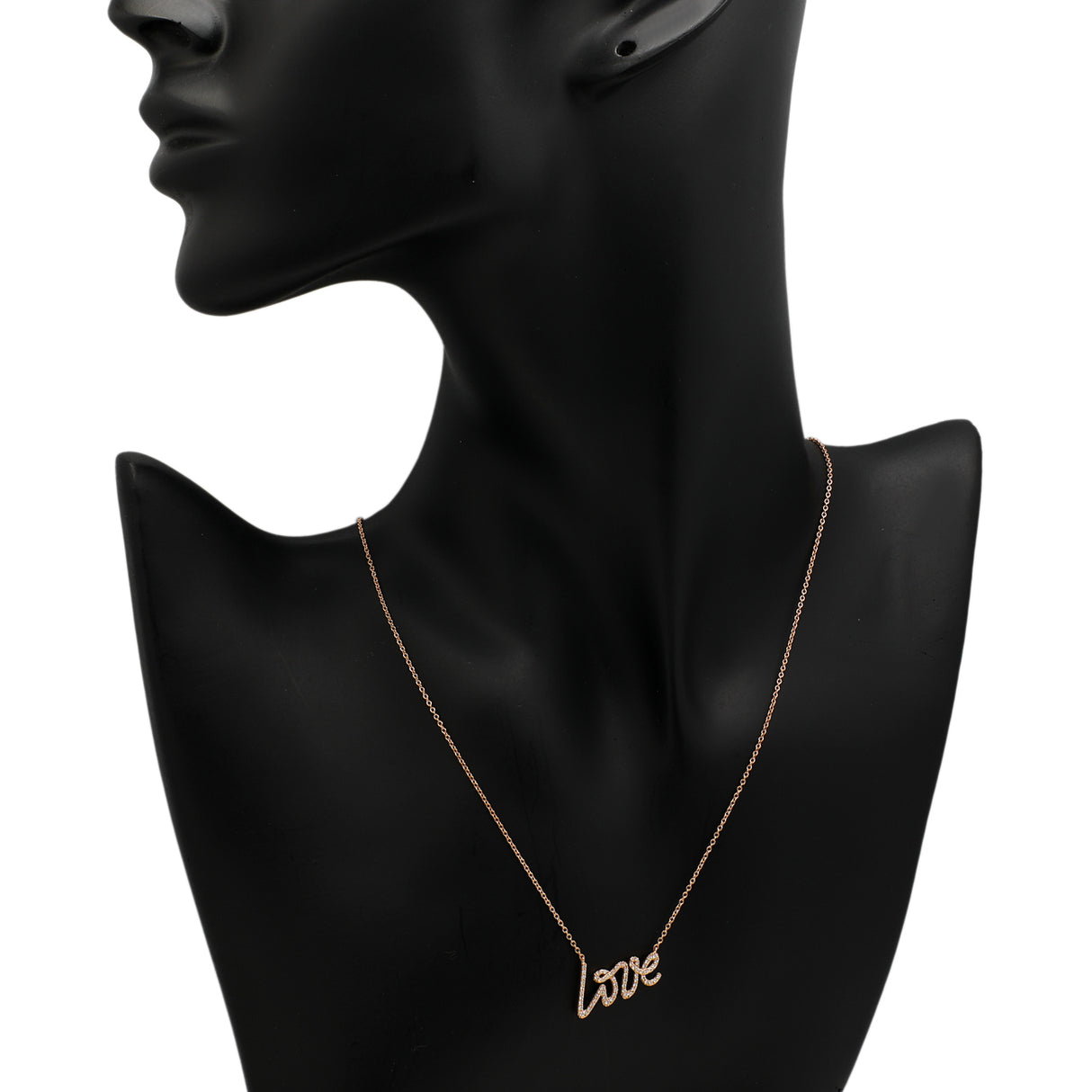 Tiffany & Co. 18K Rose Gold Diamond Paloma's Graffiti Love Pendant Designer Jewellery Tiffany and Co