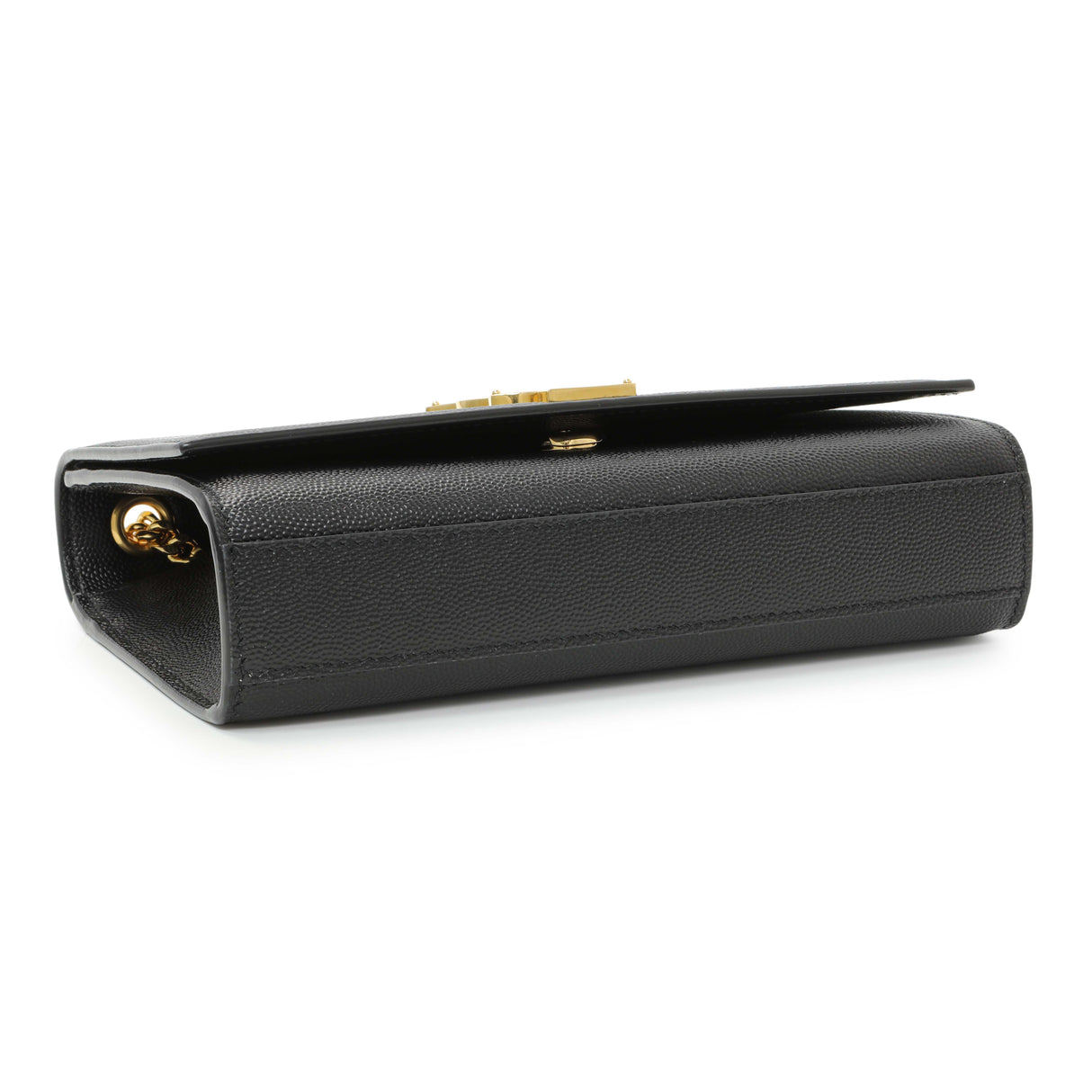 Saint Laurent Black Grain De Poudre Small Monogram Kate Satchel Handbags Saint Laurent