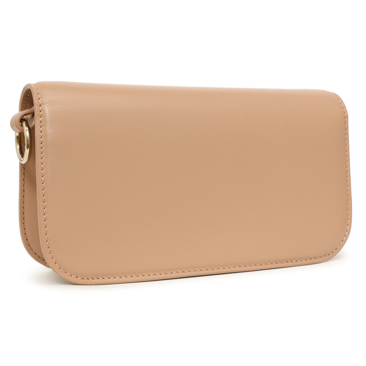 Valentino Beige Calfskin Vlogo Small Loco Shoulder Bag Handbags Valentino