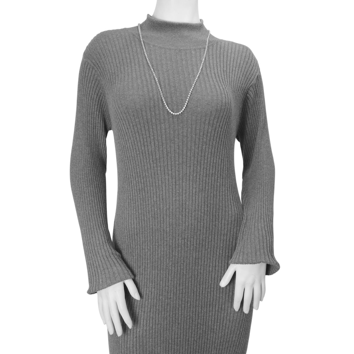 14K White Gold 15.37 Carat Riviere Diamond Necklace Fine Jewellery Modaselle