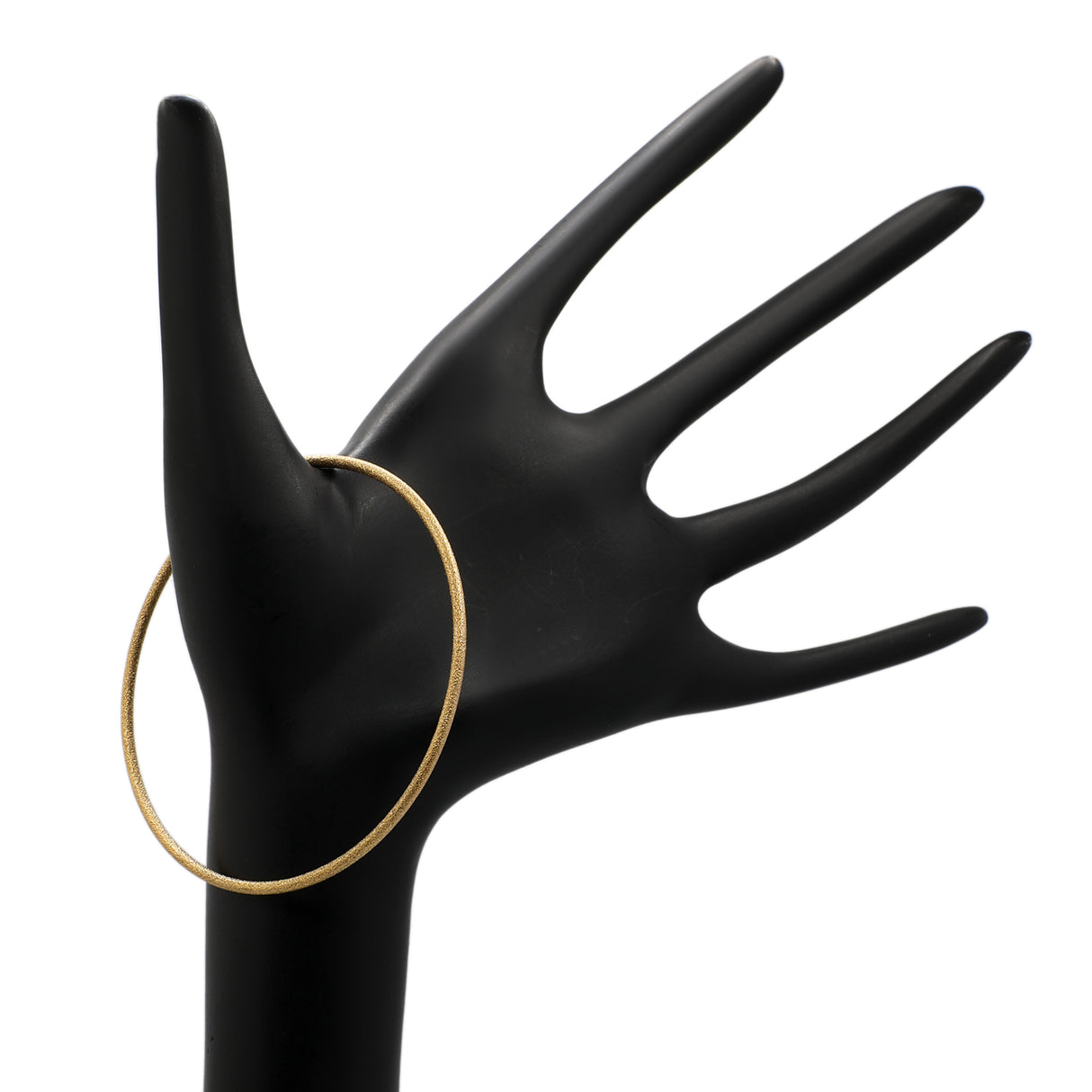 14K Yellow Gold Blasted Bangle Fine Jewellery Modaselle