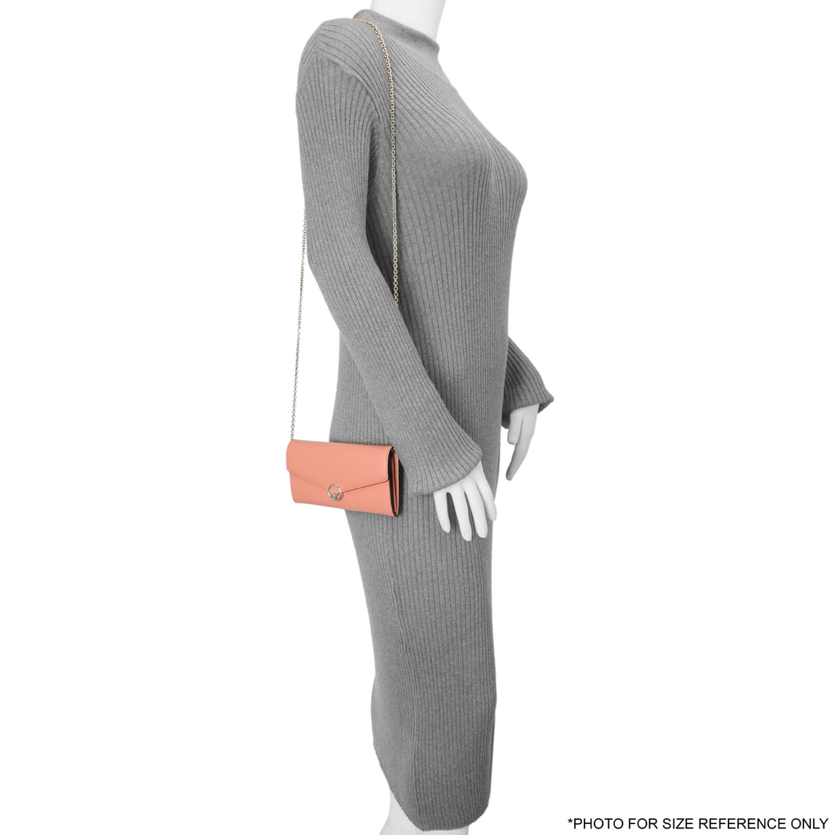 Fendi Pink Vitello Cruise F is Fendi Continental Envelope Wallet on Chain Handbags Fendi