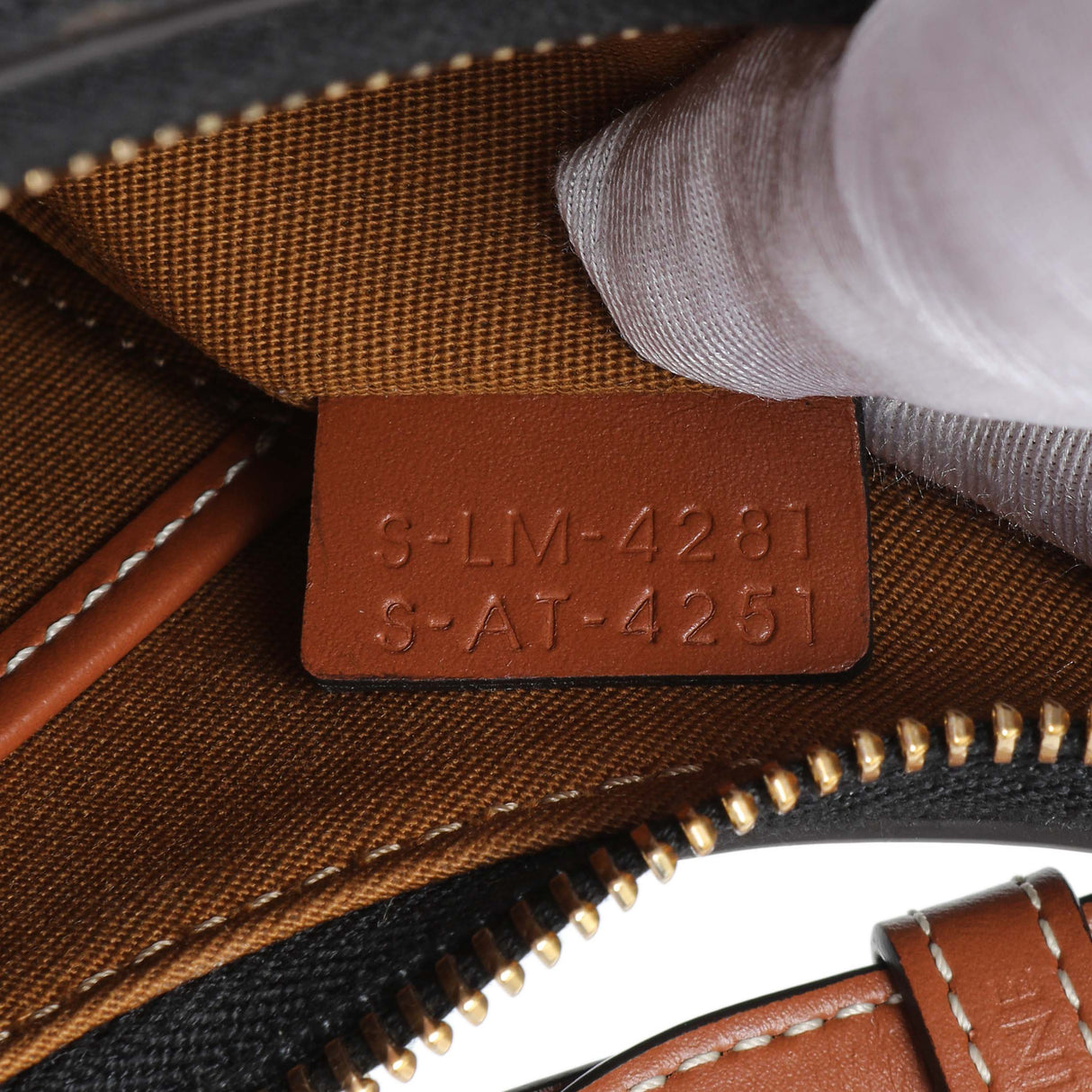 Celine Triomphe Canvas Calfskin Ava Shoulder Bag