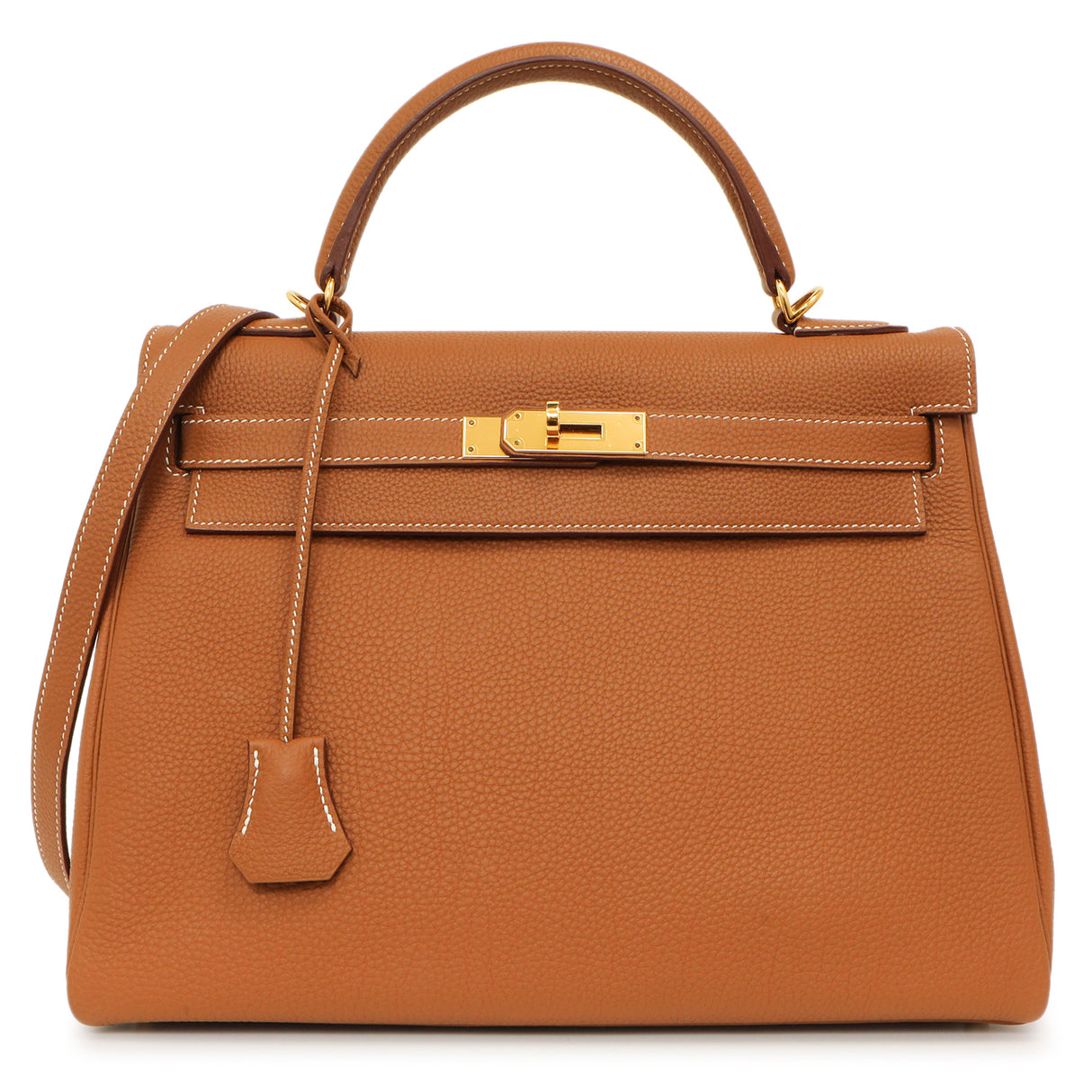 Hermes Gold Togo Kelly Retourne 32 Handbags Hermes