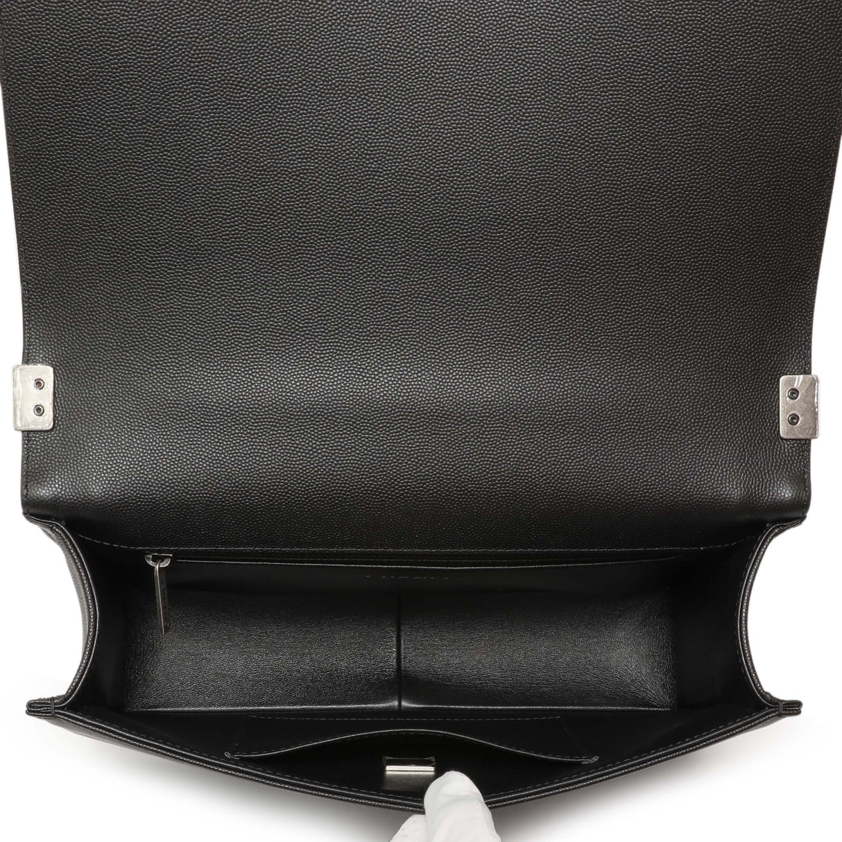 Chanel Black Quilted Caviar New Medium Boy Bag Handbags Chanel