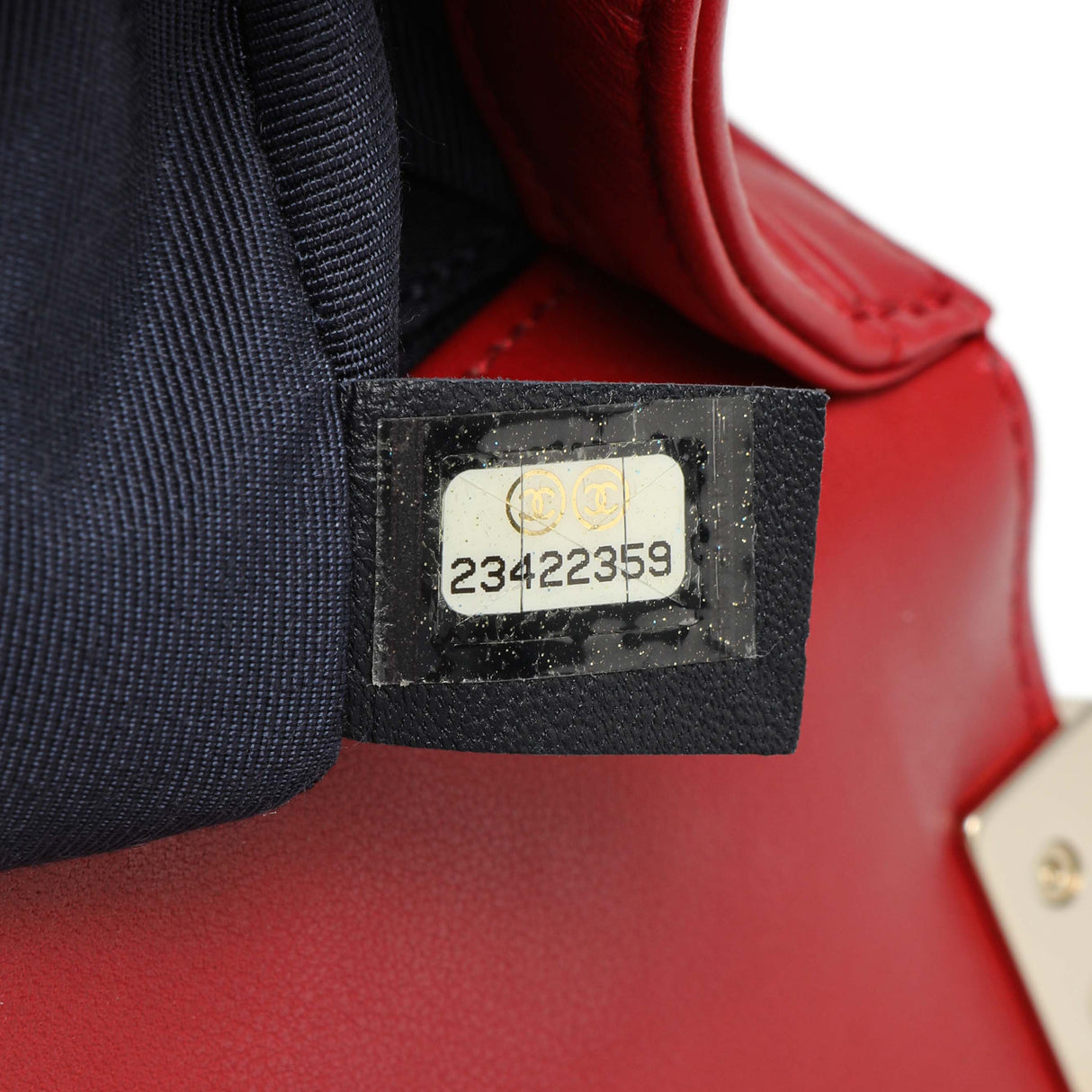 Chanel Red Chevron Quilted Lambskin Medium Boy Flap Handbags Chanel