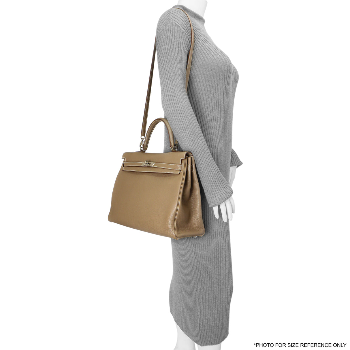 Hermes Etoupe Togo Kelly Retourne 35 Handbags Hermes