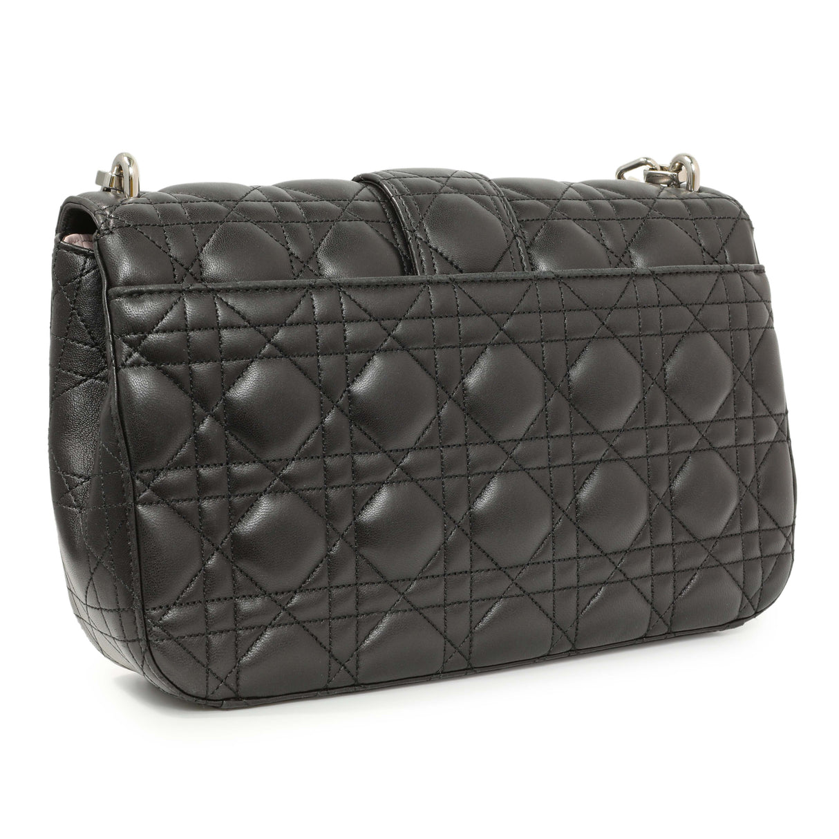 Christian Dior Black Lambskin Cannage Medium Miss Dior Flap Handbags Christian Dior