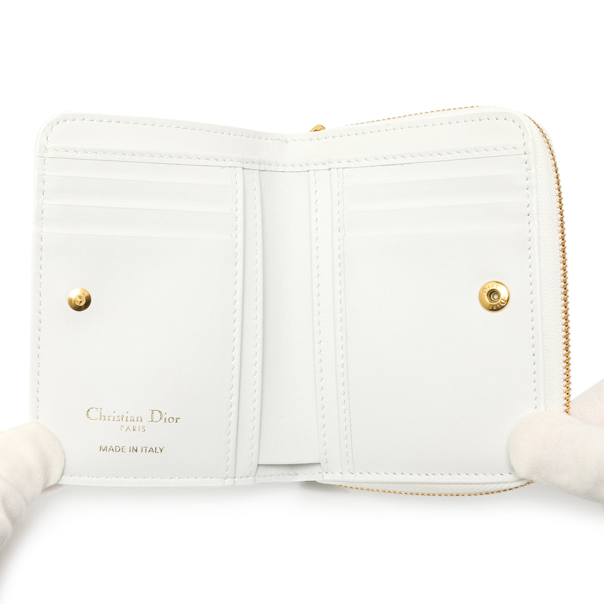 Christian Dior White Calfskin Dioramour Je Vous Adore Caro Scarlet Wallet Accessories Christian Dior