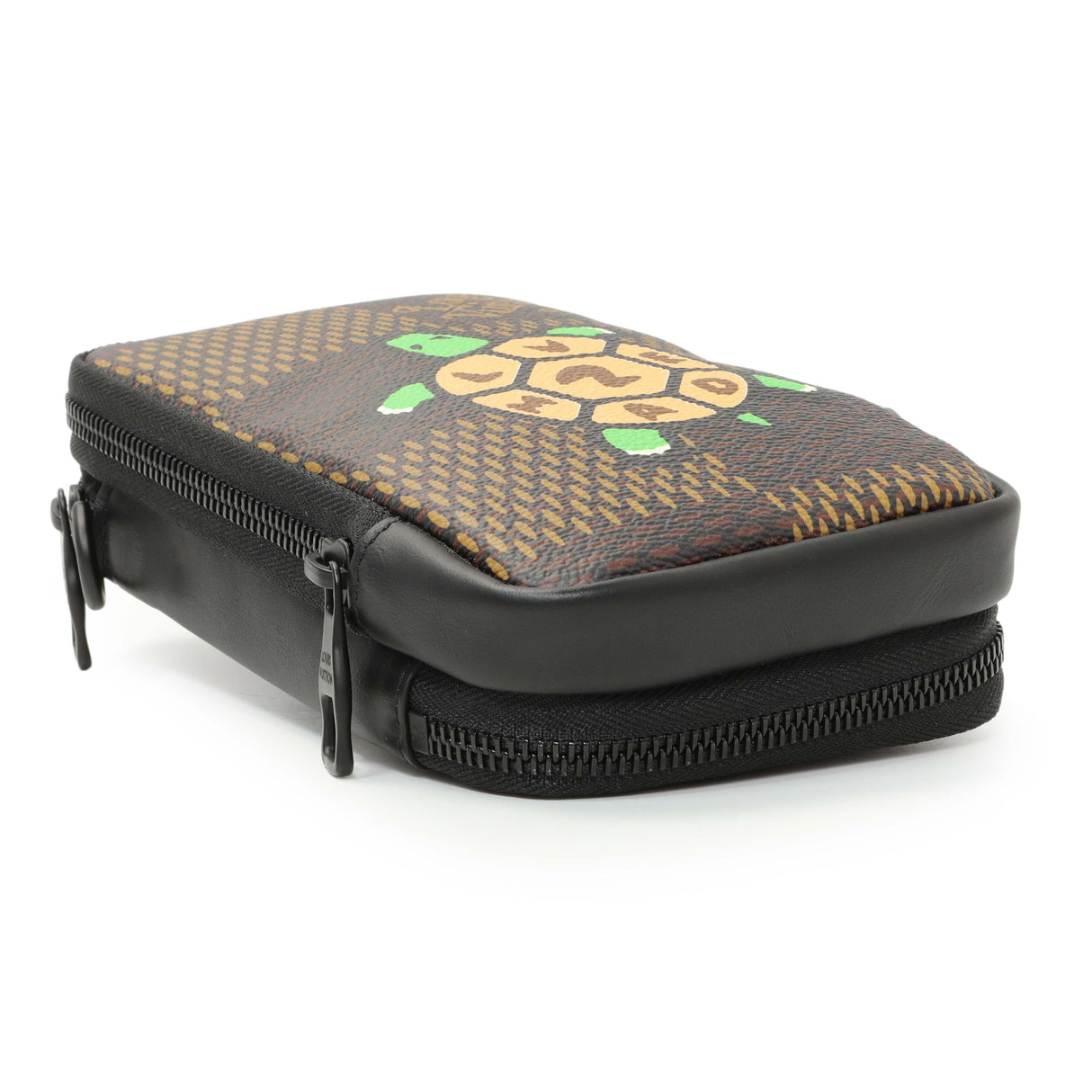 Louis Vuitton x Nigo Giant Damier Ebene Double Phone Pouch Handbags Louis Vuitton