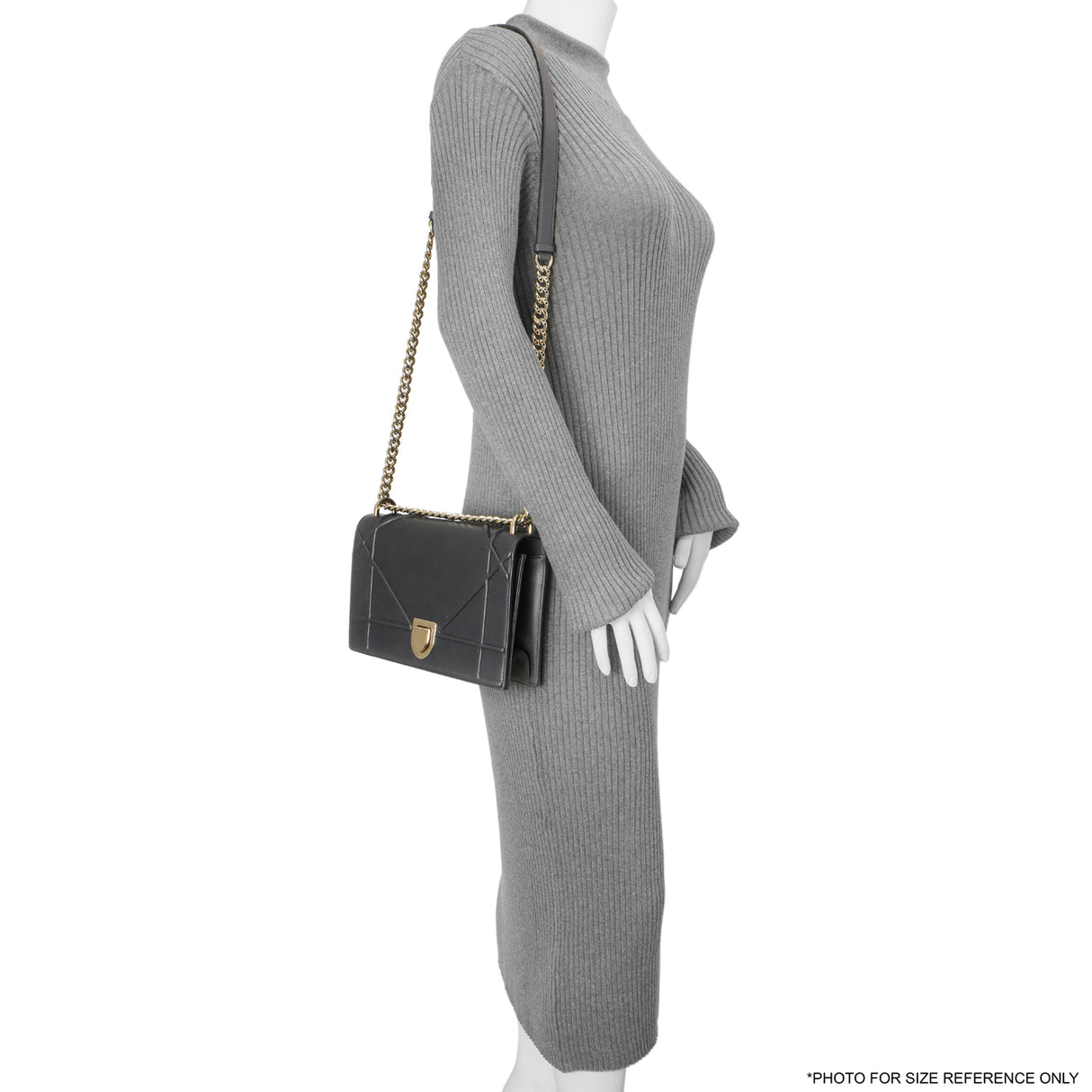 Christian Dior Navy Lambskin Medium Diorama Handbags Christian Dior