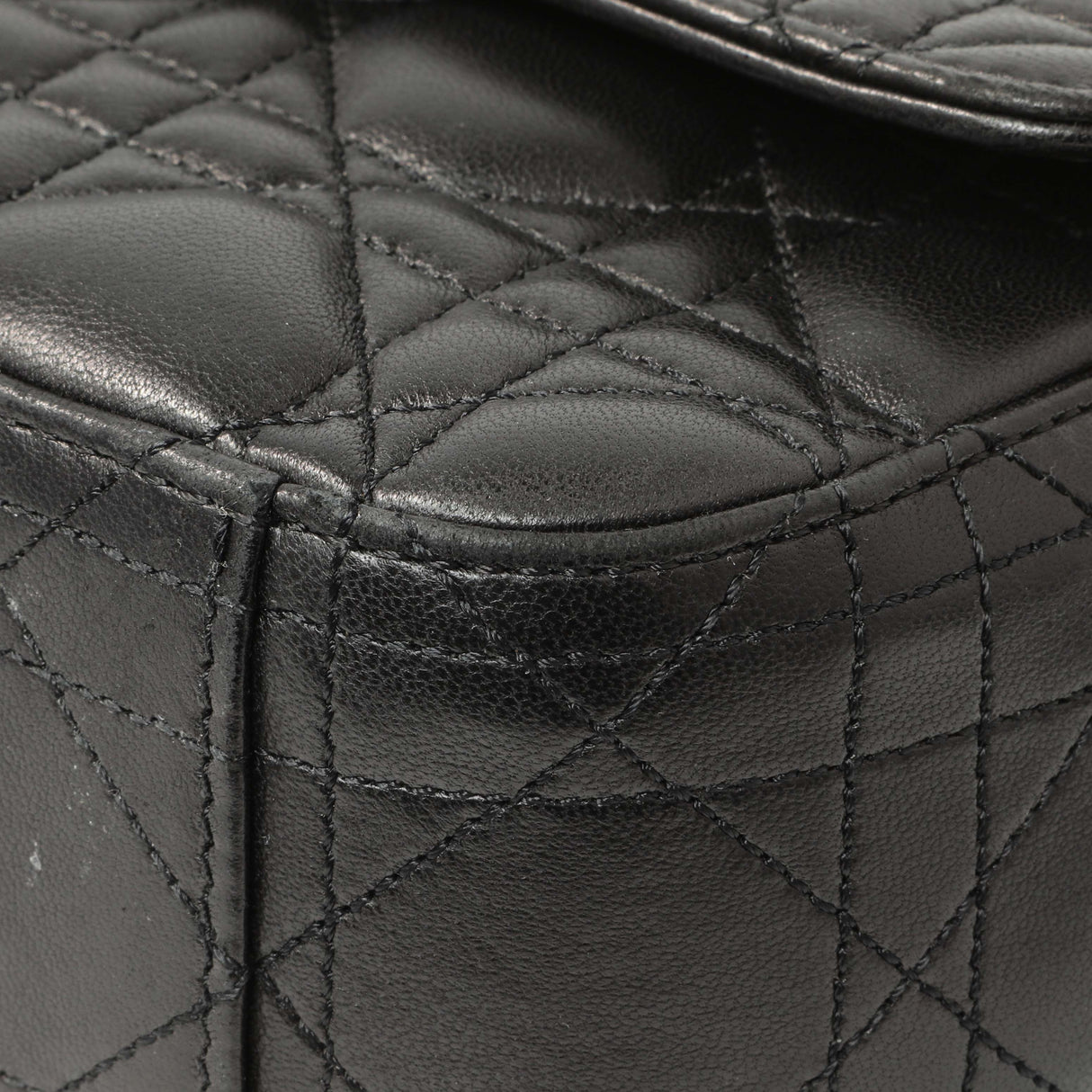 Christian Dior Black Lambskin Cannage Medium Miss Dior Flap Handbags Christian Dior