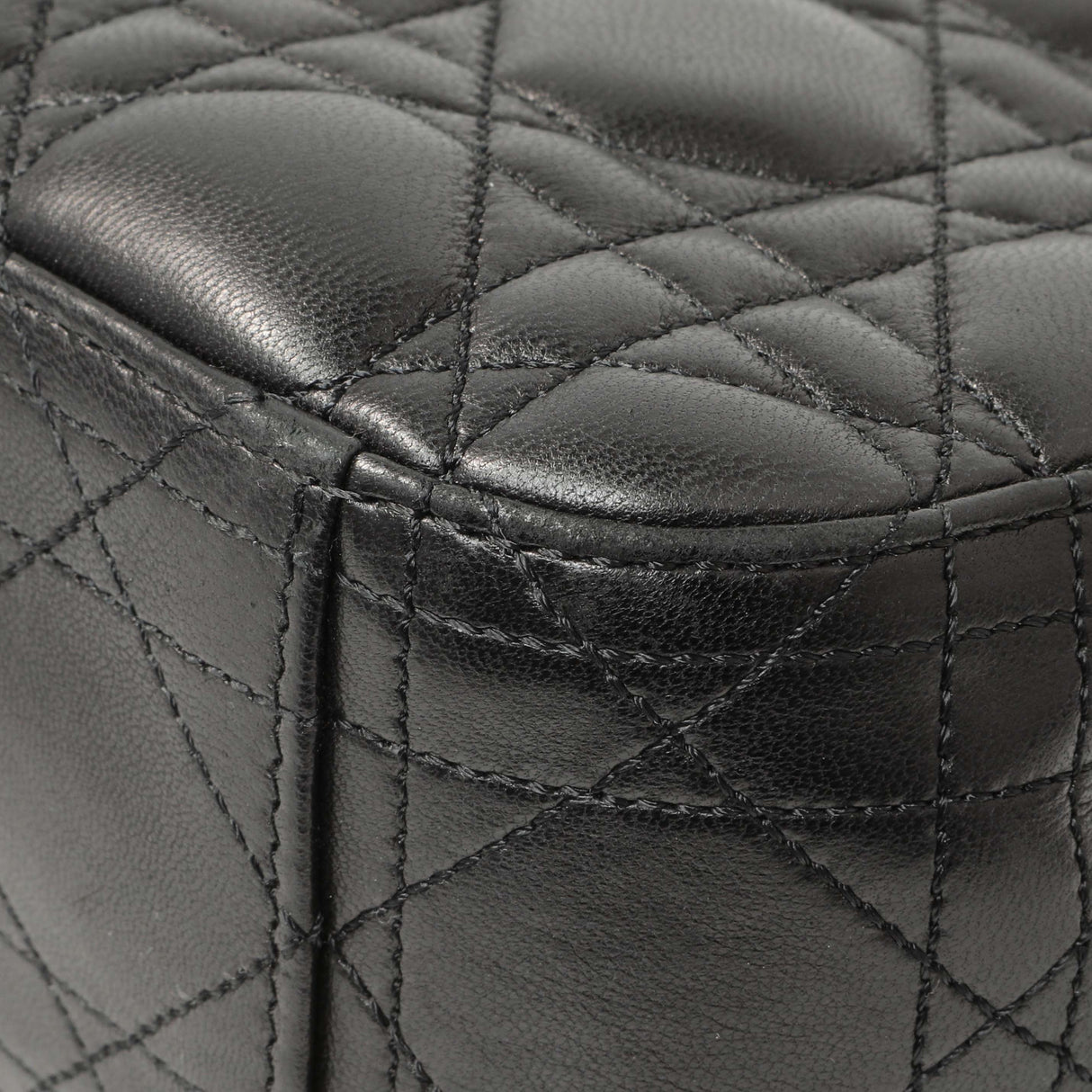 Christian Dior Black Lambskin Cannage Medium Miss Dior Flap Handbags Christian Dior