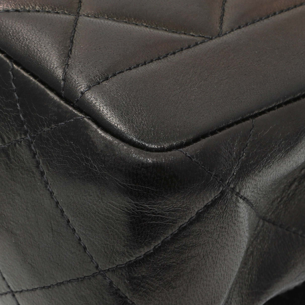 Chanel Black Quilted Lambskin Vintage CC Chain Flap Handbags Chanel