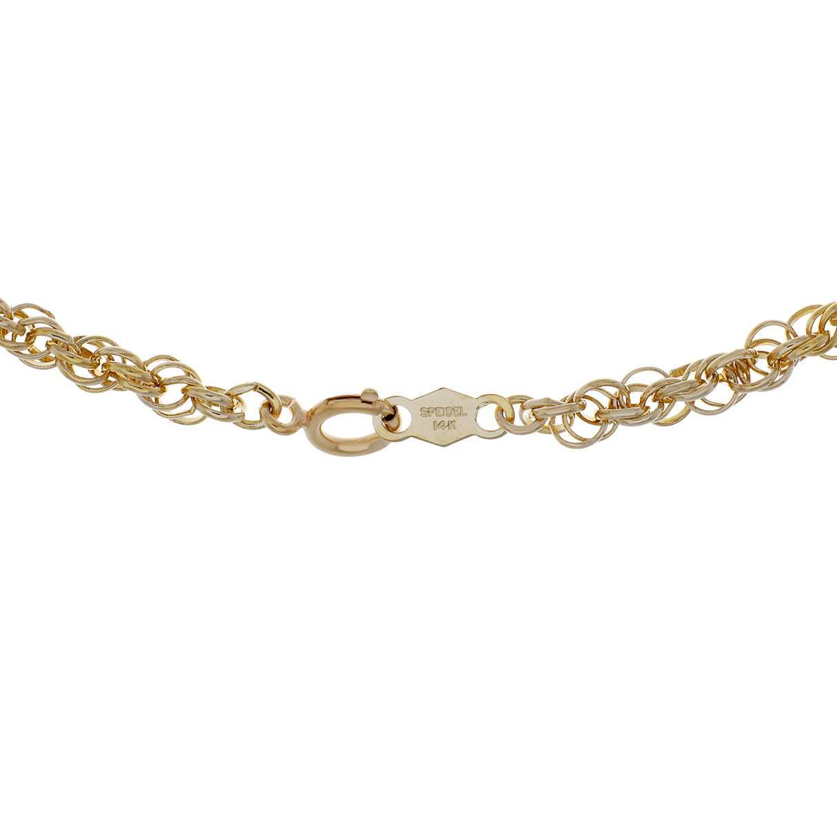 14K Yellow Gold Rope Chain Fine Jewellery Modaselle