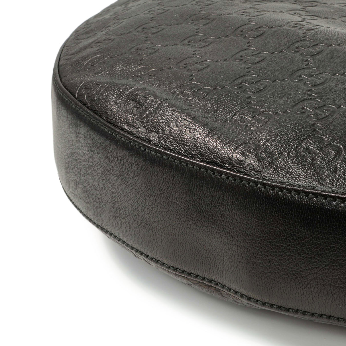 Gucci Guccissima Half Moon Bamboo Ring Hobo Handbags Gucci