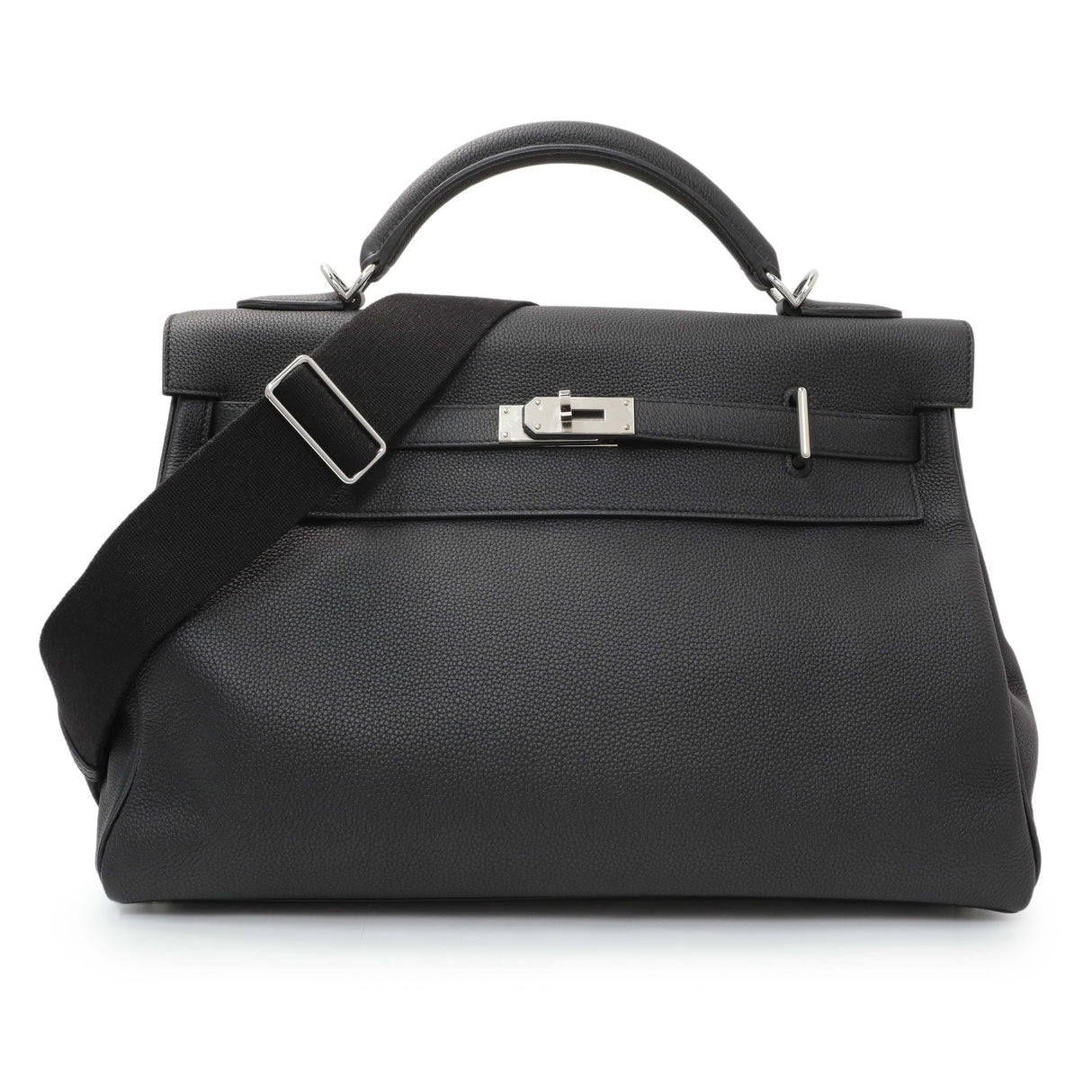 Hermes Black Togo Maxi Kelly Retourne 42 Handbags Hermes