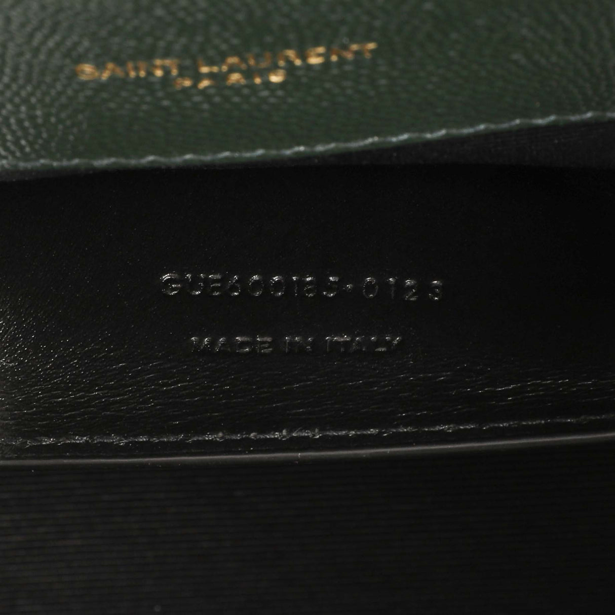 Saint Laurent Green Grain De Poudre Matelasse Chevron Medium Triquilt Monogram Satchel Handbags Saint Laurent