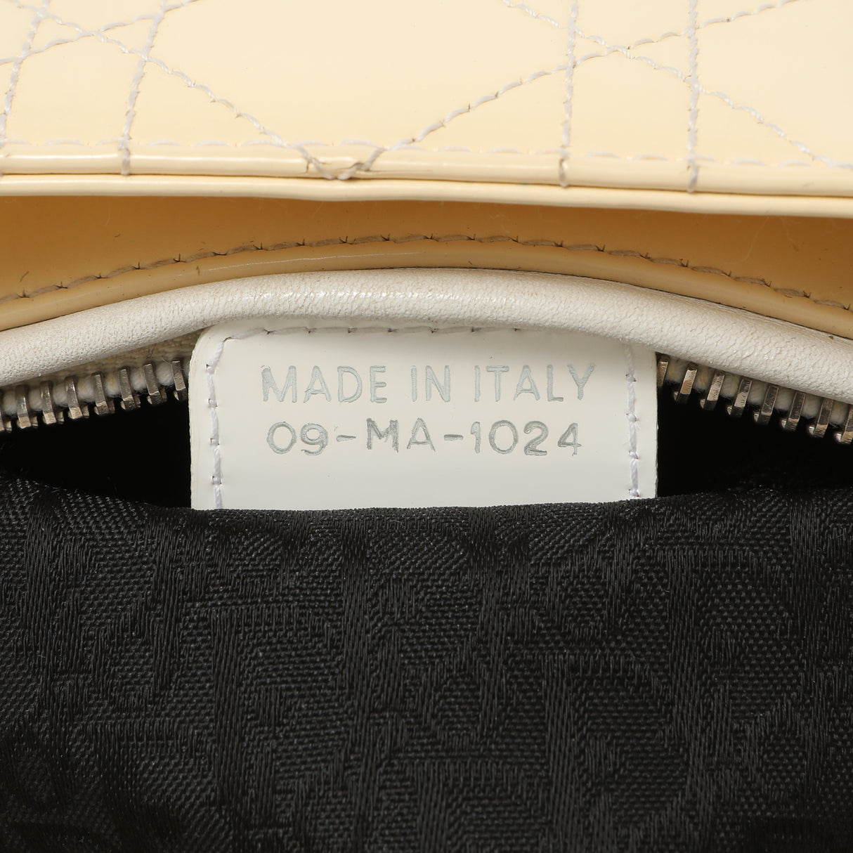 Christian Dior Ivory Patent Cannage Medium Lady Dior Handbags Christian Dior