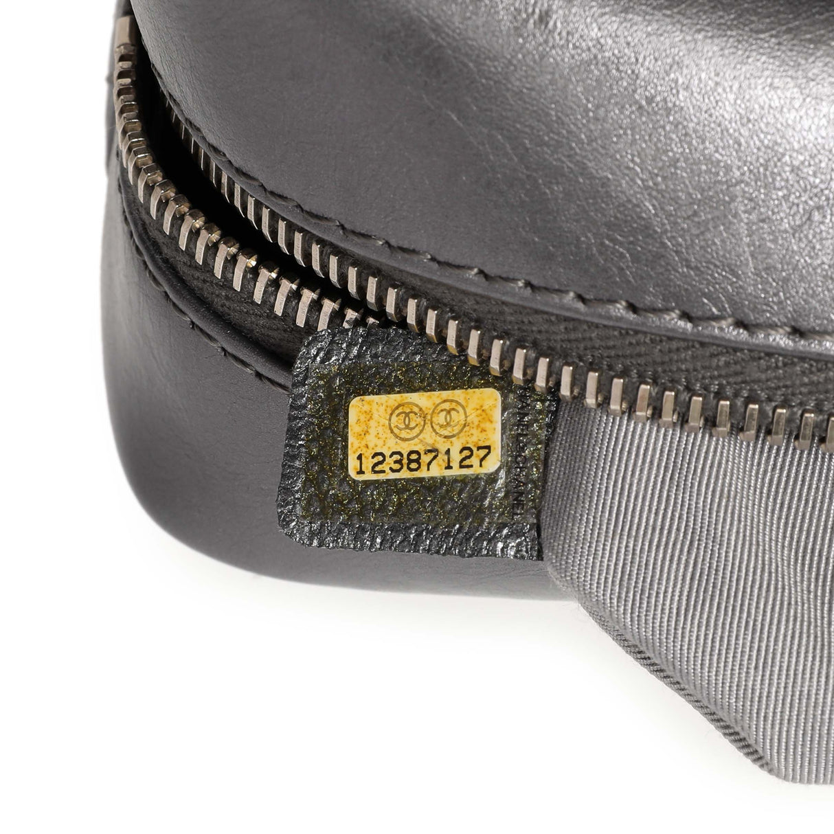 Chanel Dark Silver Metallic Quilted Aged Calfskin Small Reissue Camera Case Handbags Chanel