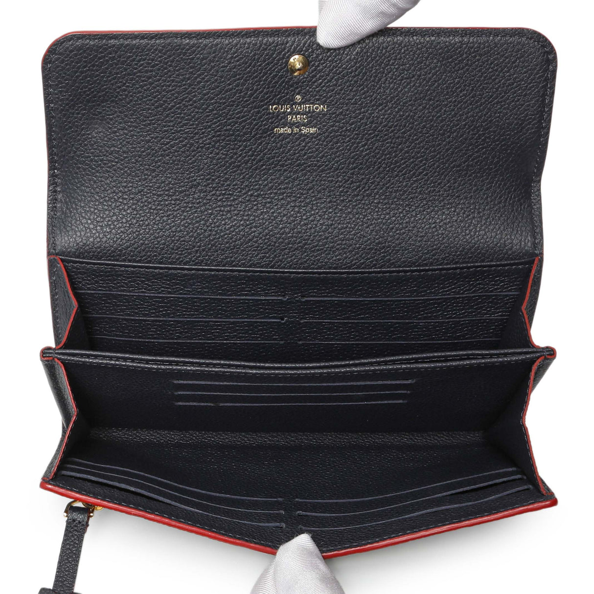 Louis Vuitton Marine Rouge Empreinte Pont-Neuf Wallet Accessories Louis Vuitton