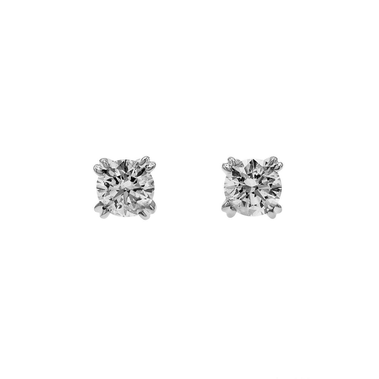14k White Gold 0.50 Carat Diamond Studs Fine Jewellery Modaselle