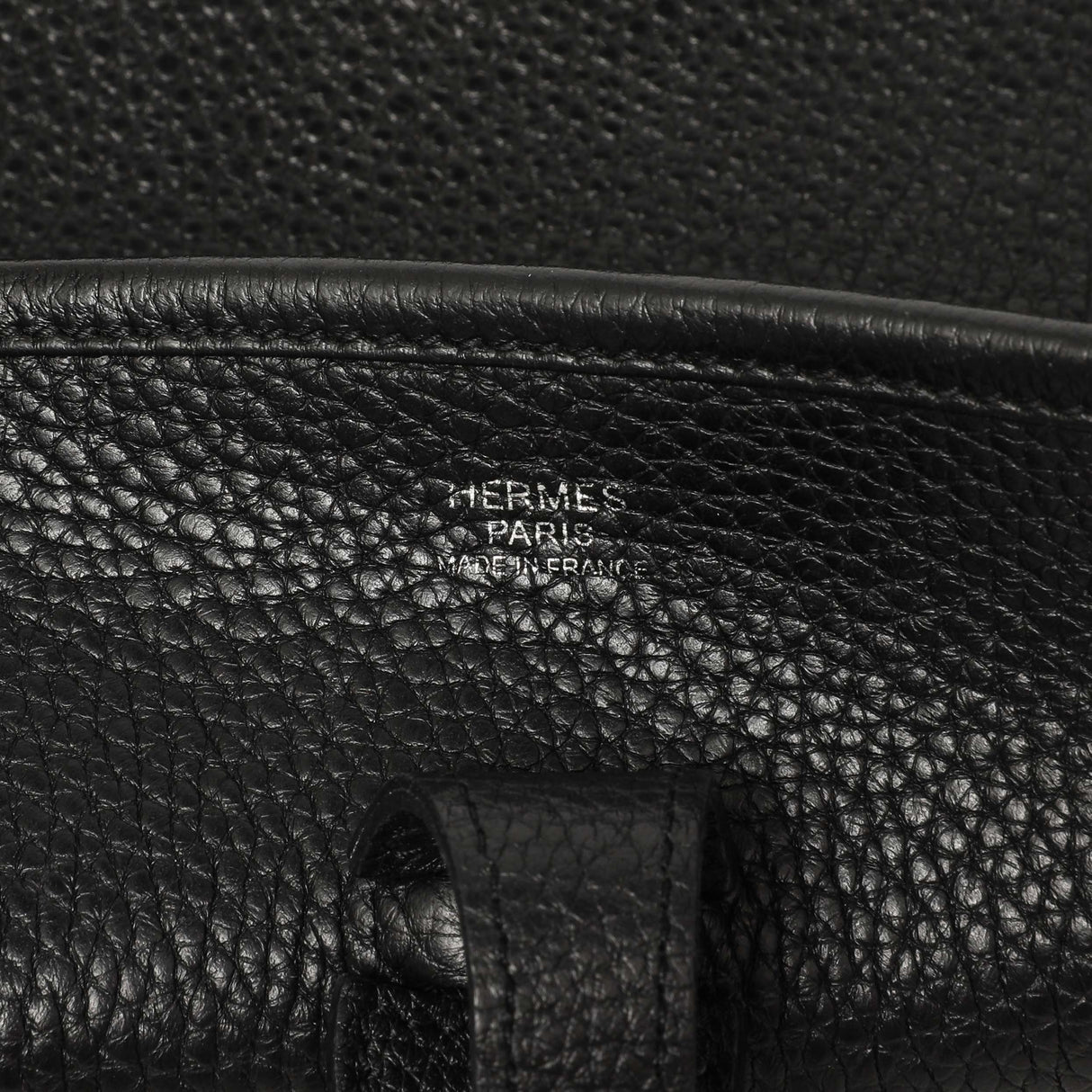 Hermes Black Clemence Evelyne III PM Handbags Hermes