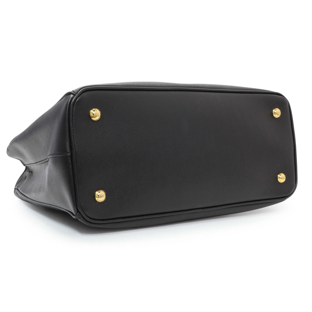 Prada Black Saffiano Medium Galleria Double Zip Tote Handbags Prada