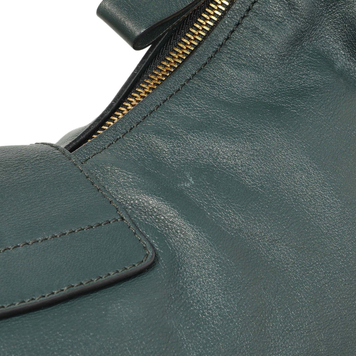 Salvatore Ferragamo Teal Calfskin Fanisa Gancini Hobo Handbags Salvatore Ferragamo