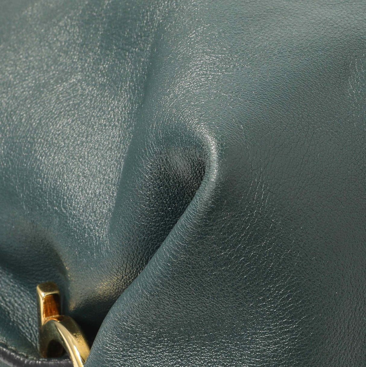 Salvatore Ferragamo Teal Calfskin Fanisa Gancini Hobo Handbags Salvatore Ferragamo