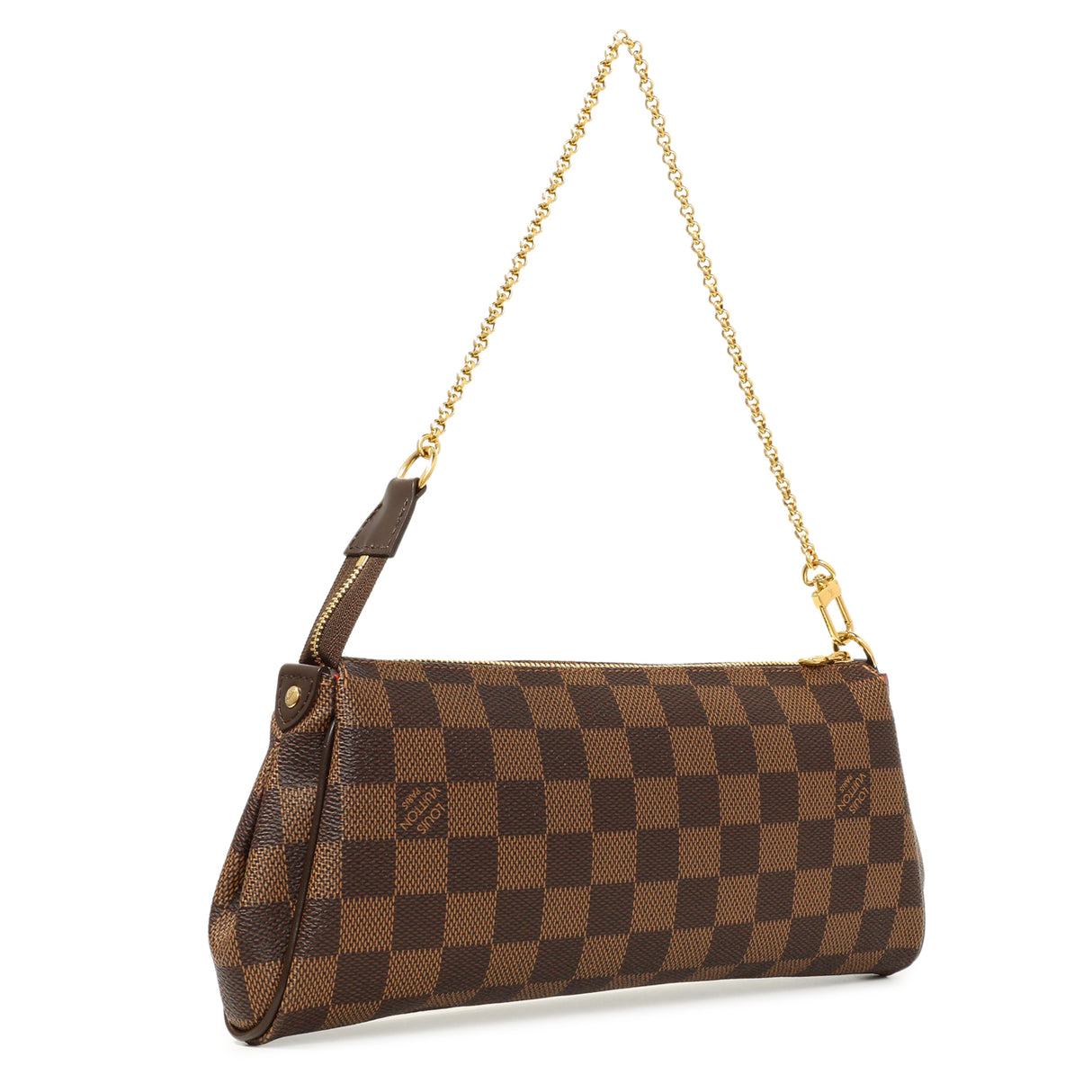 Louis Vuitton Damier Ebene Eva Clutch Handbags Louis Vuitton