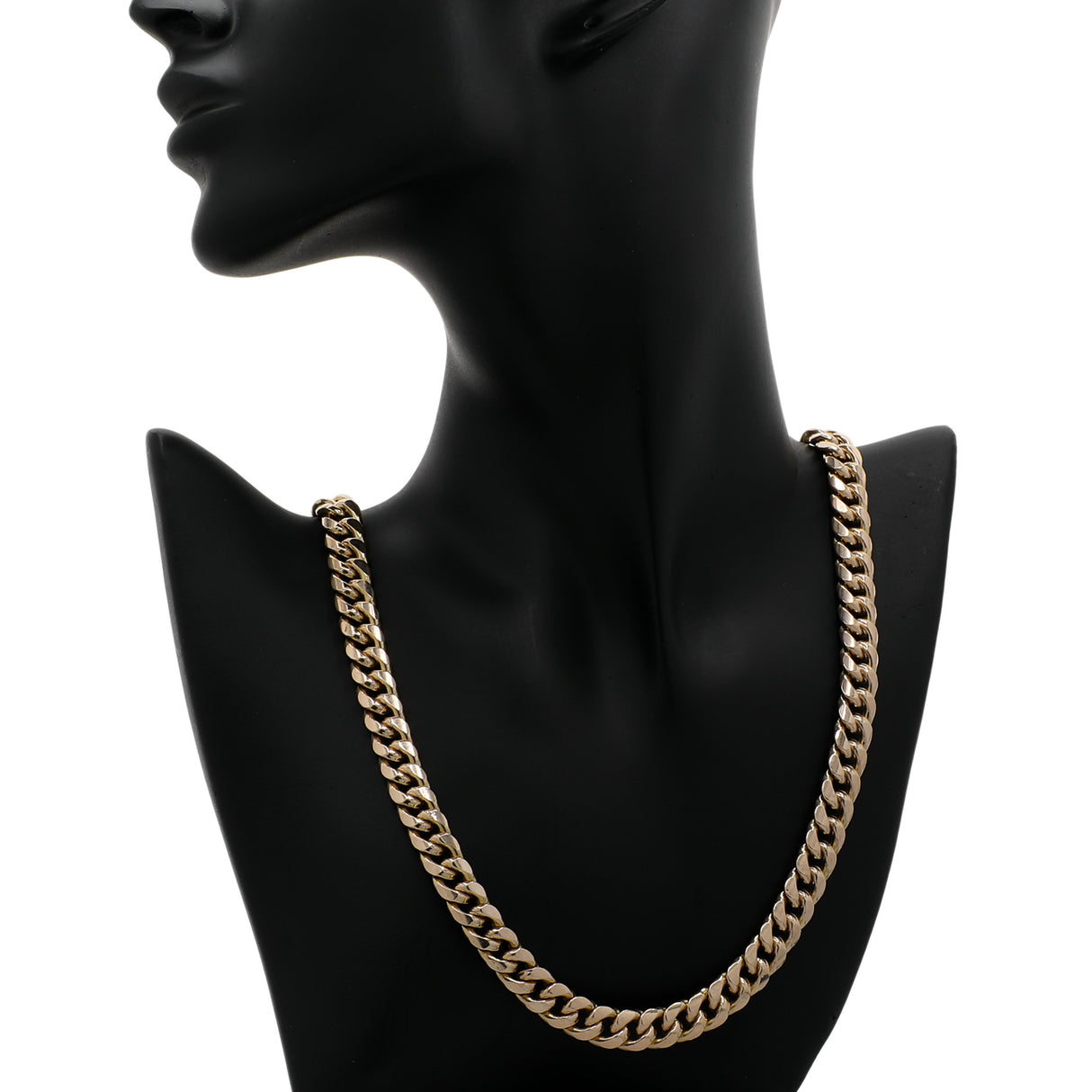 10K Yellow Gold Curb Link Chain Fine Jewellery Modaselle